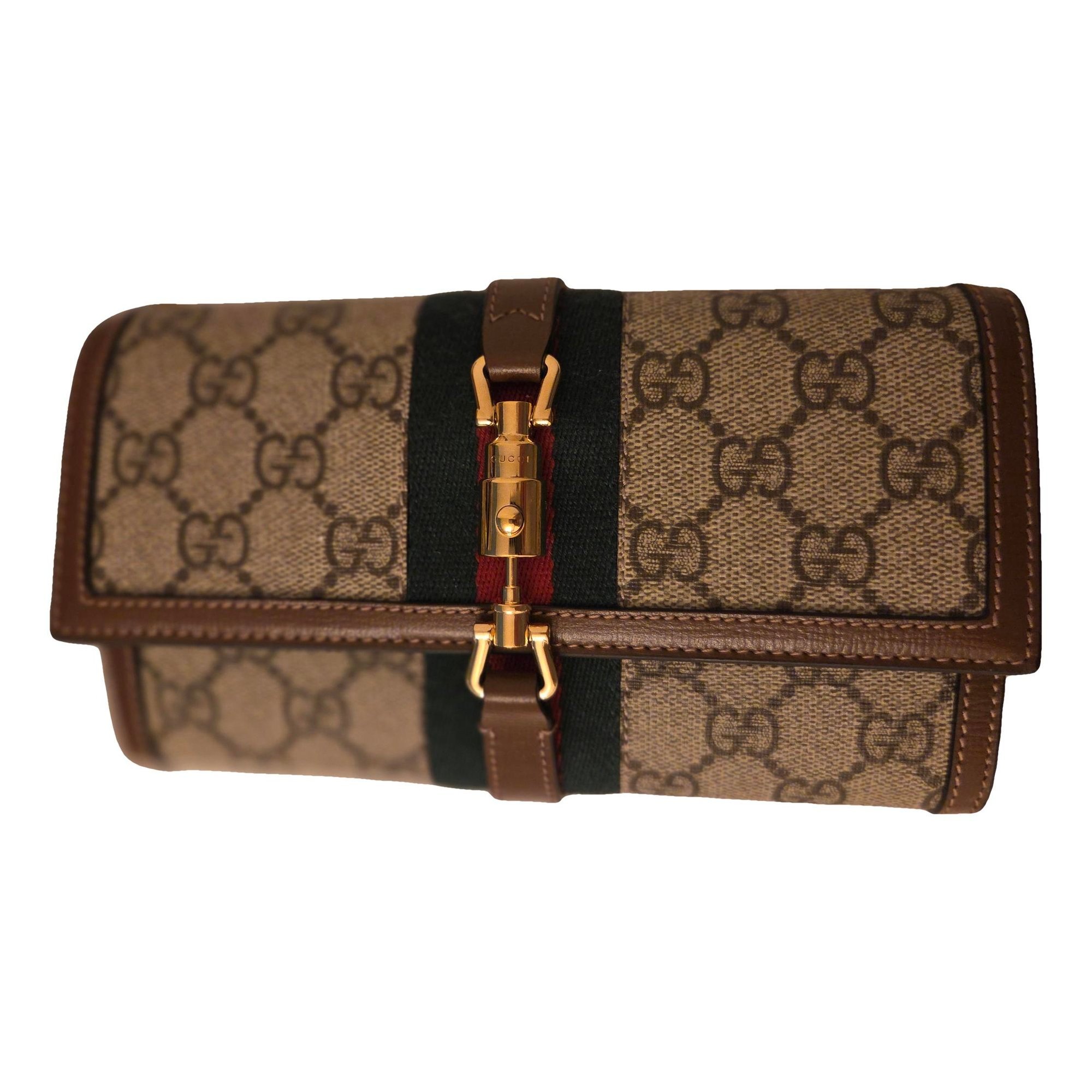 Ophidia leather clutch bag