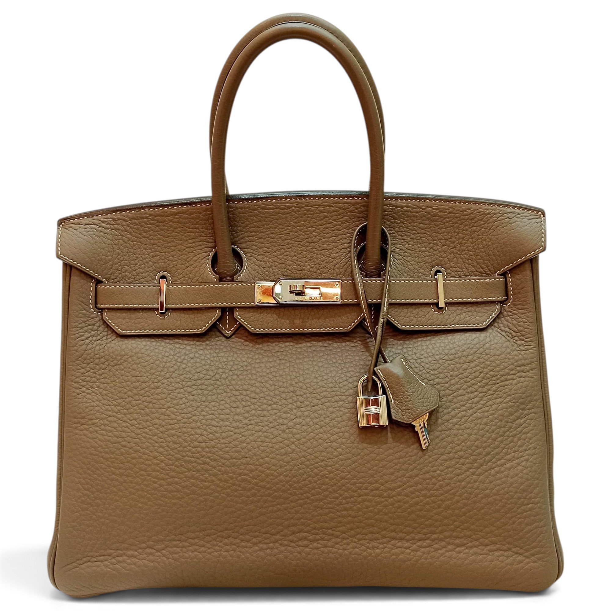 Birkin 35 leather handbag