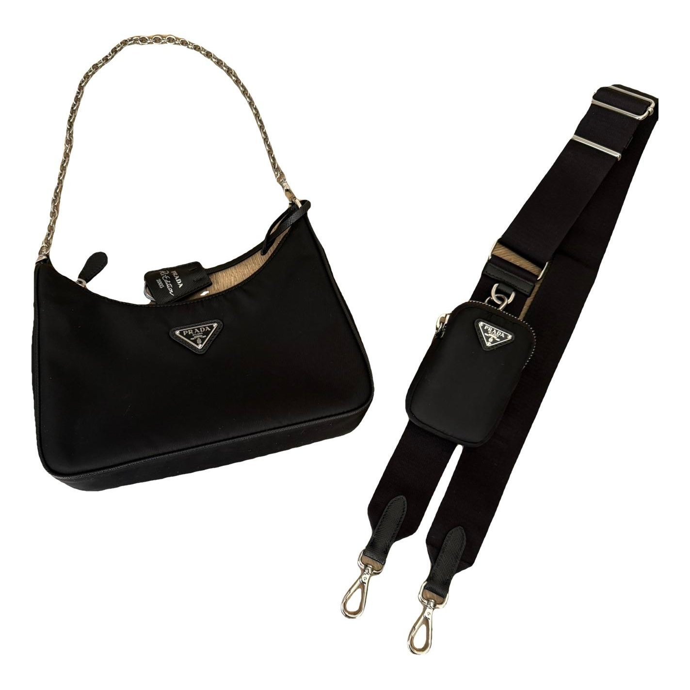 Re-edition cloth crossbody bag