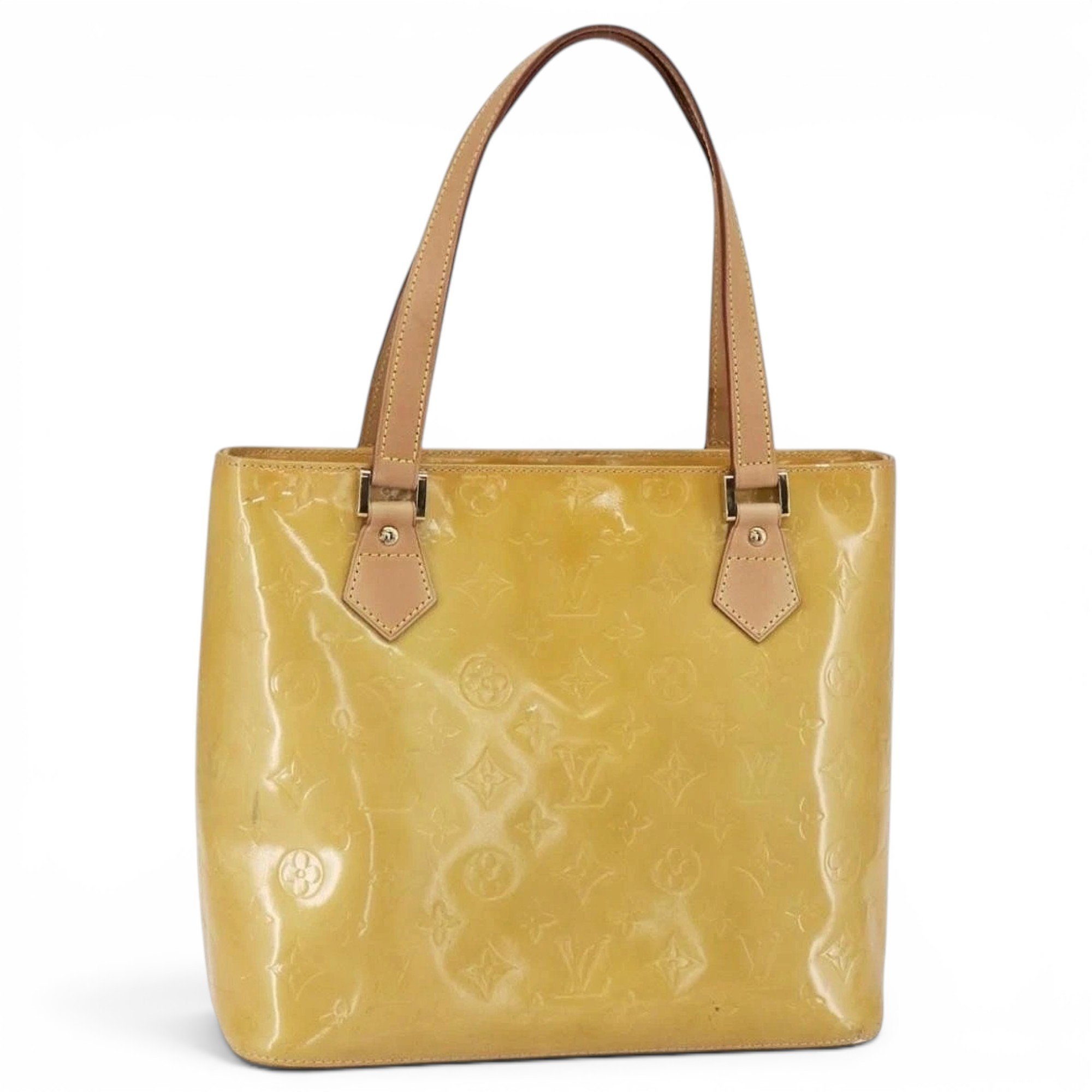 Patent leather handbag
