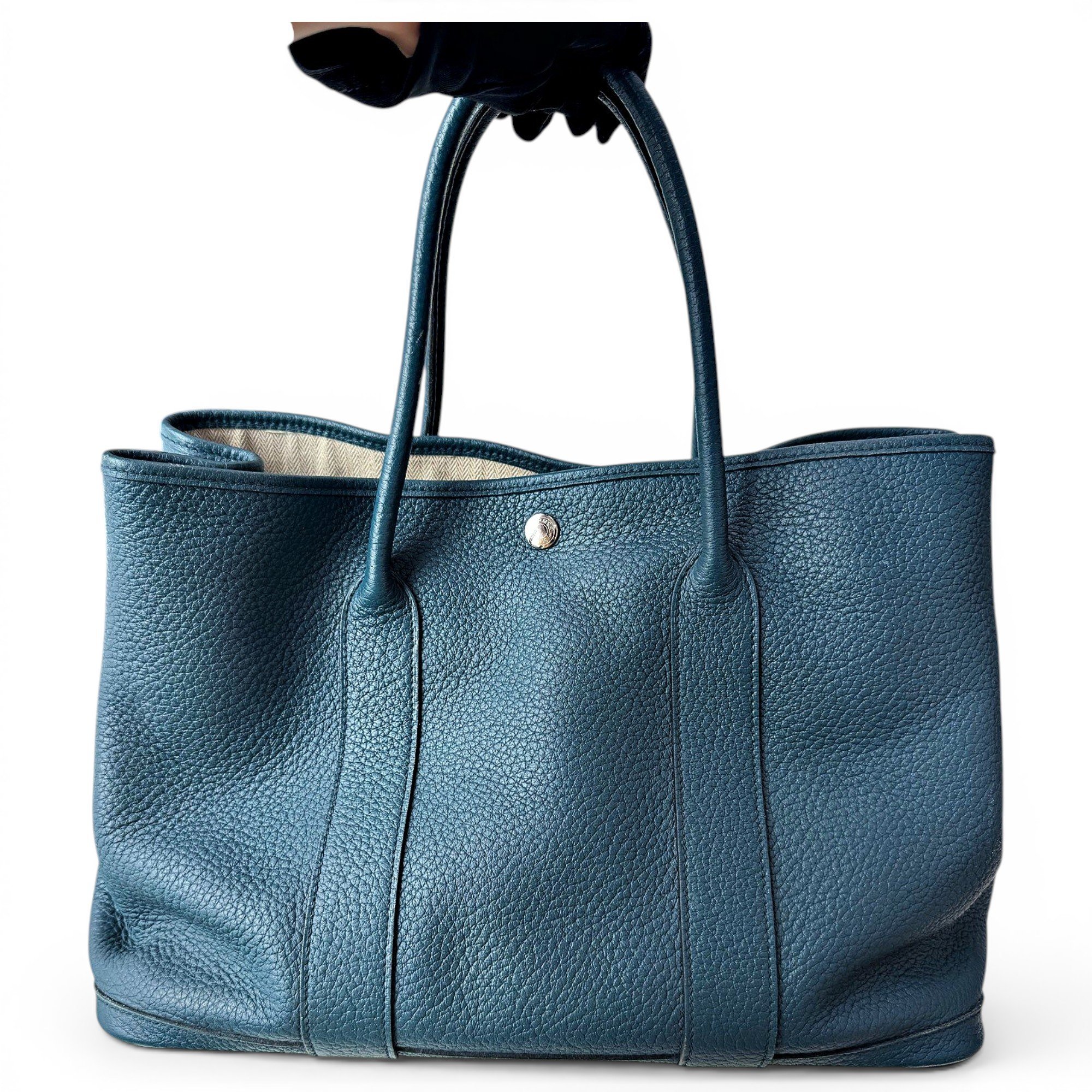 Garden Party leather handbag