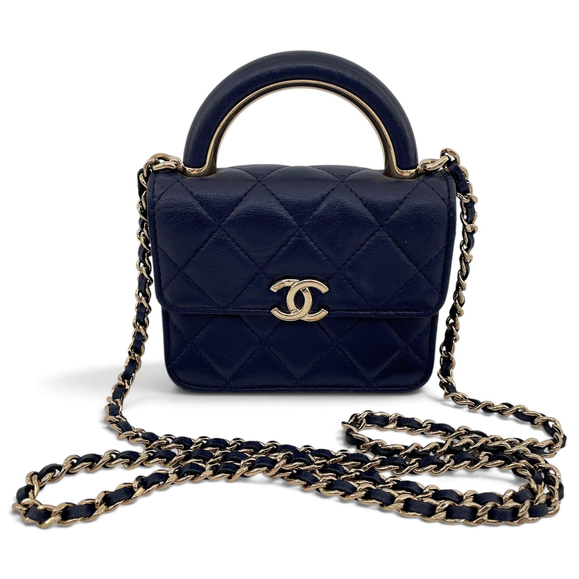 Trendy CC Vanity leather handbag