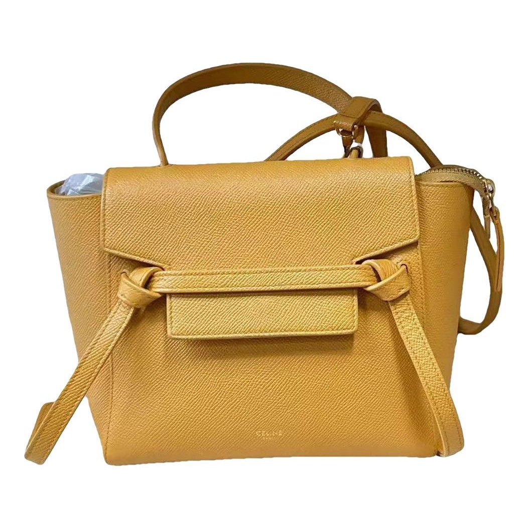 Belt leather handbag