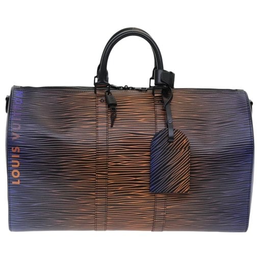 Keepall leather travel bag