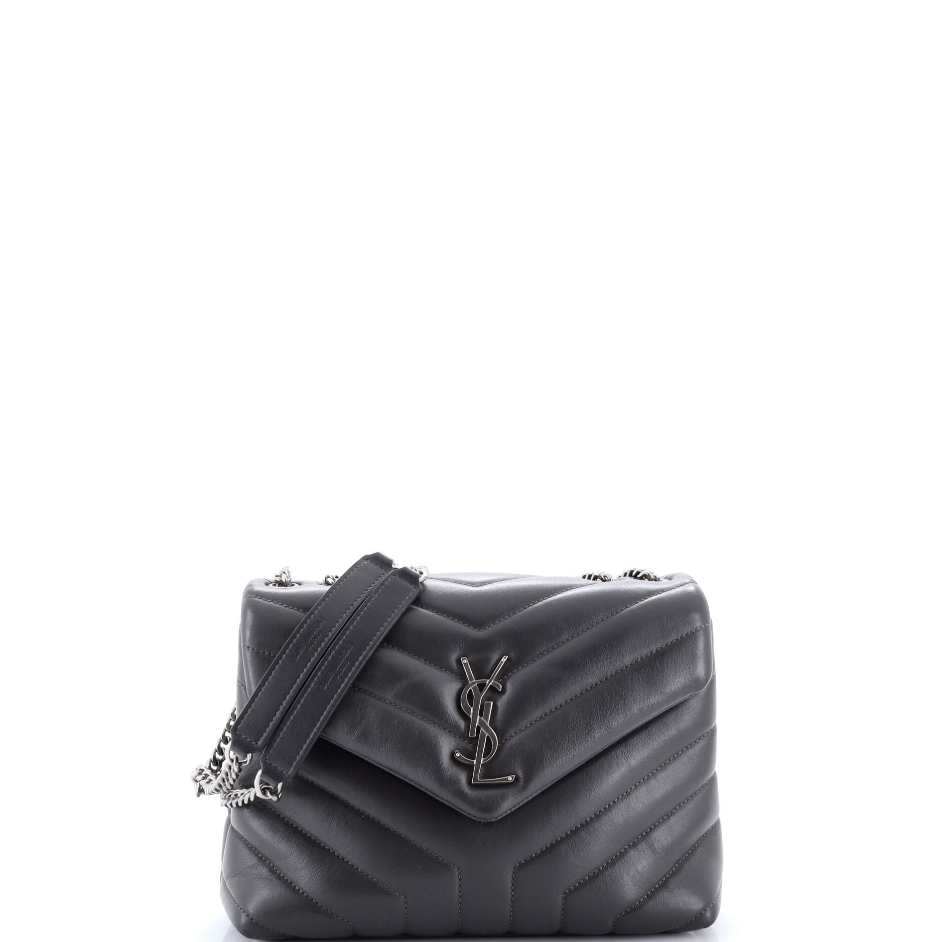 Loulou Shoulder Bag Matelasse Chevron Leather Small