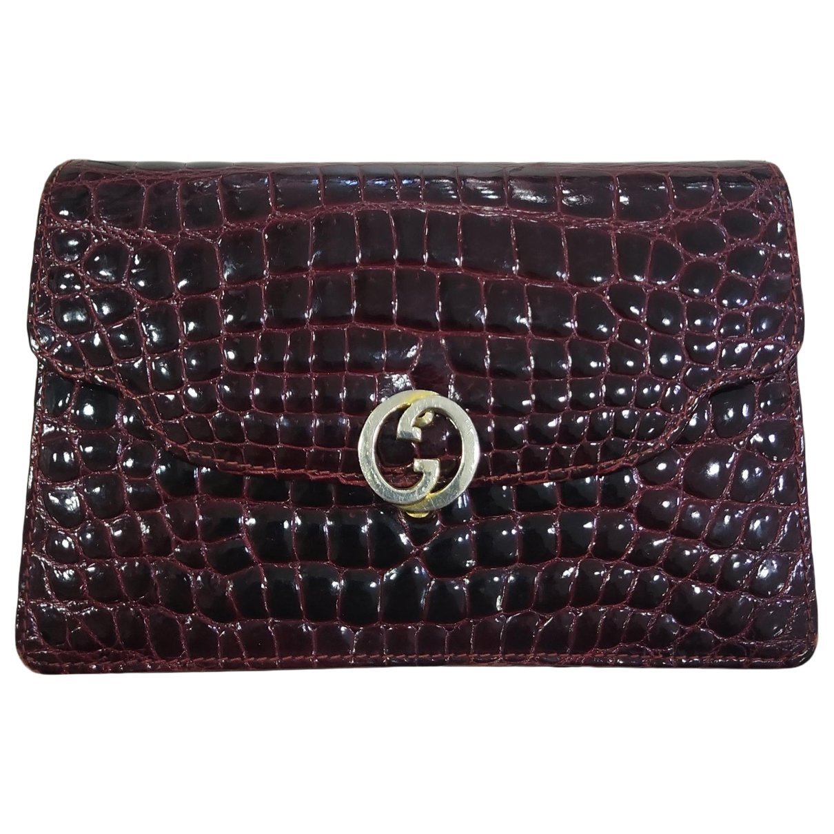Leather clutch bag
