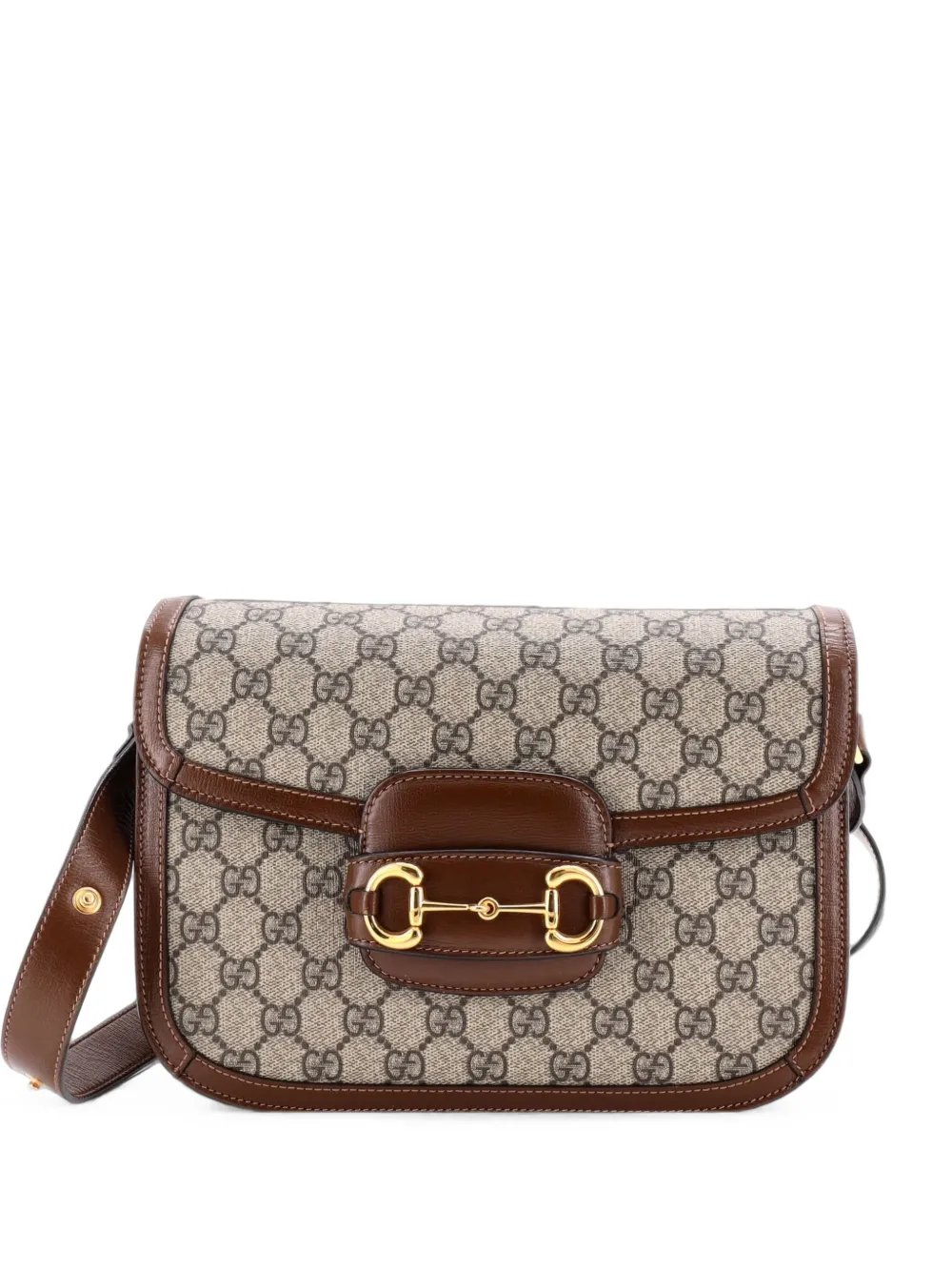 Horsebit 1955 Shoulder Bag GG Coated Canvas with Leather Small crossbody bag