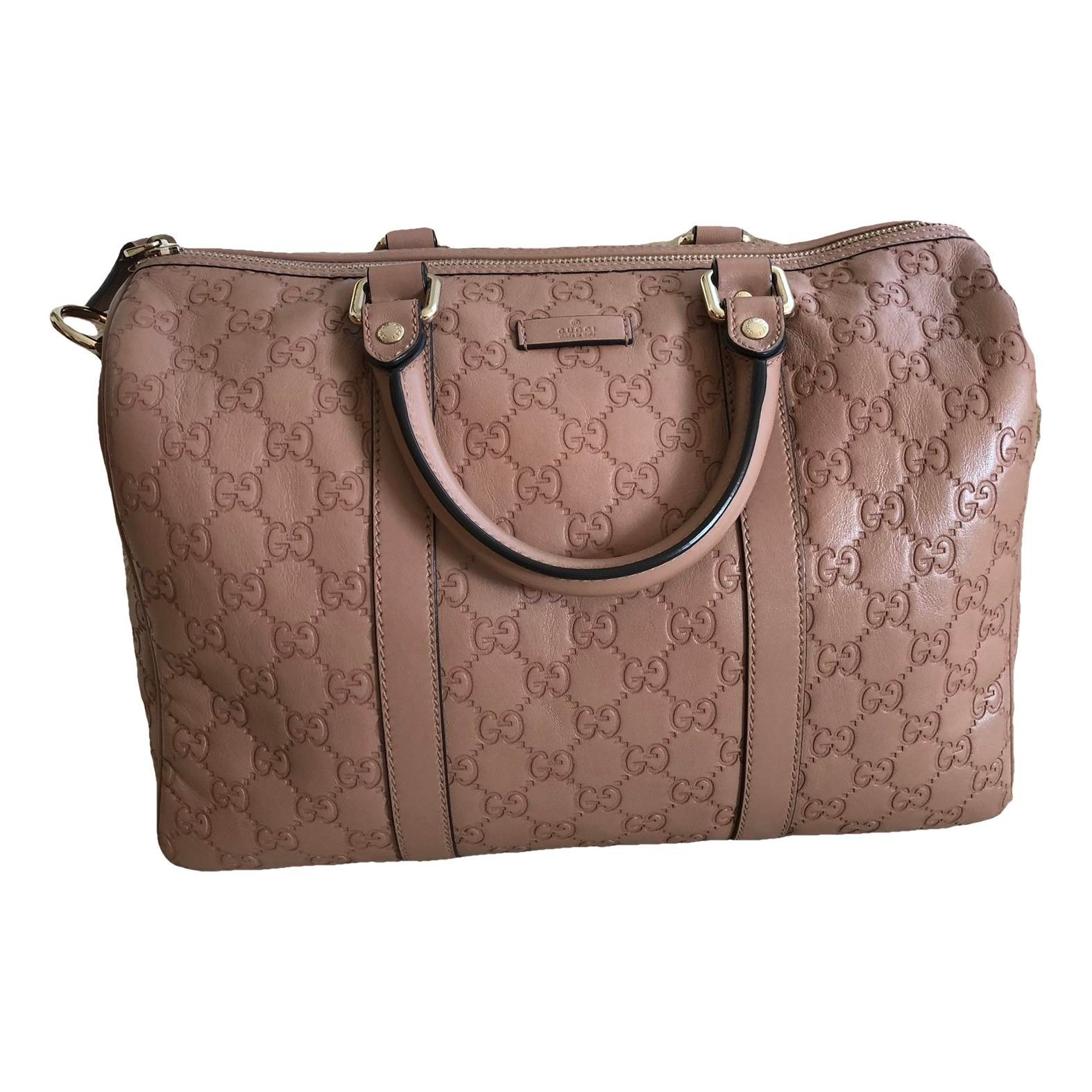 Boston leather bowling bag