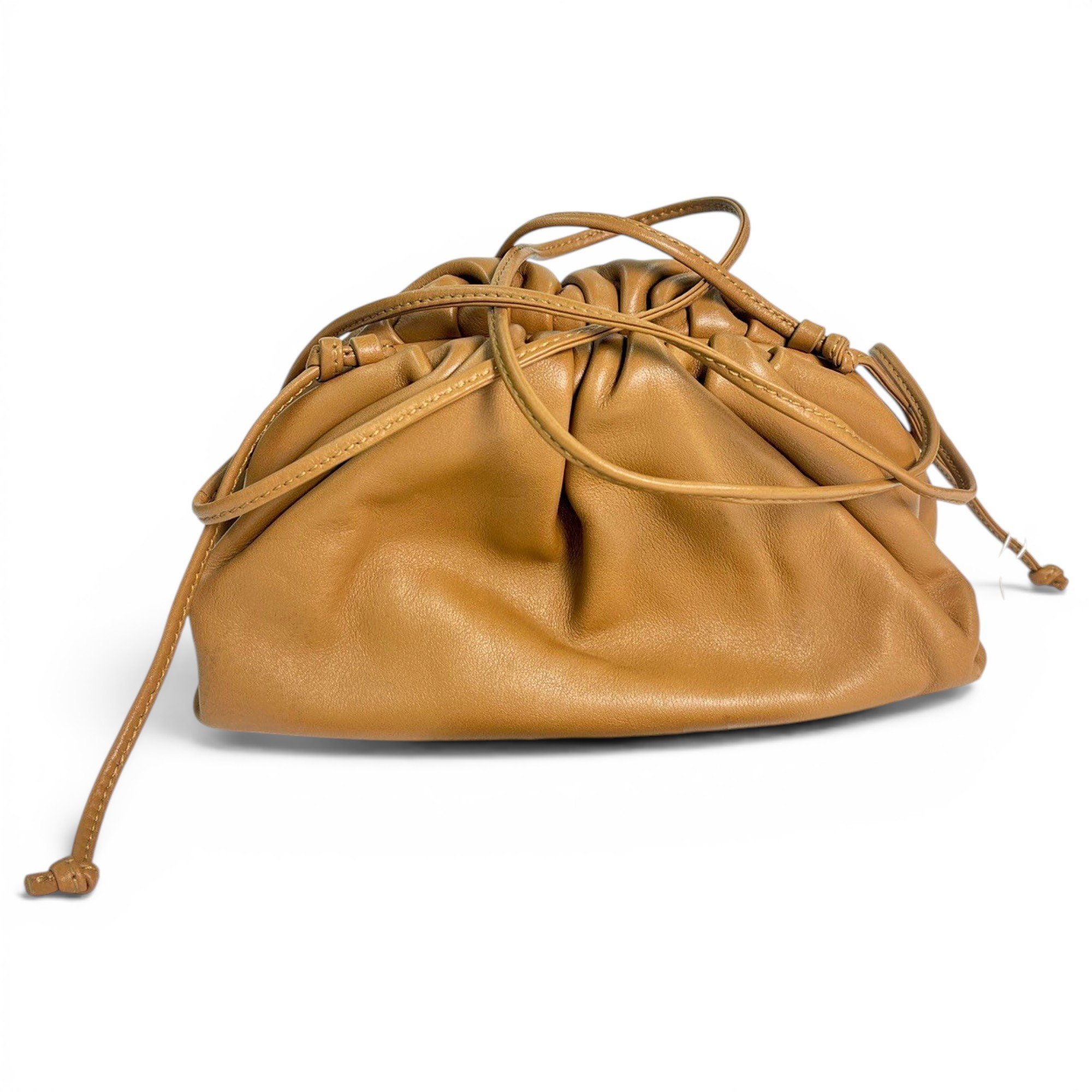 Pouch leather crossbody bag