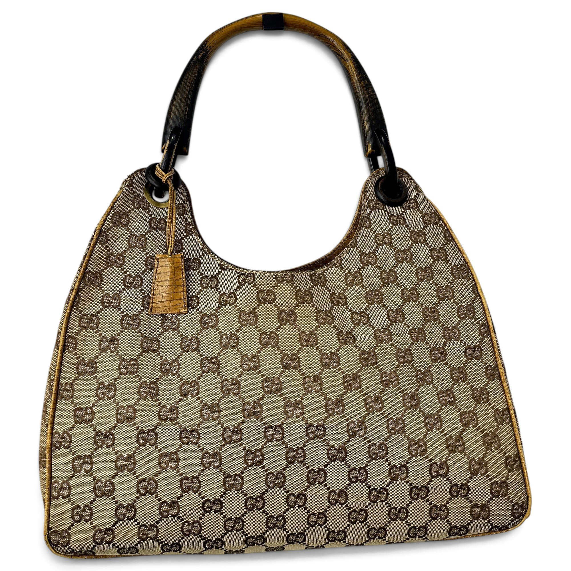 Vintage Bamboo Hobo cloth handbag