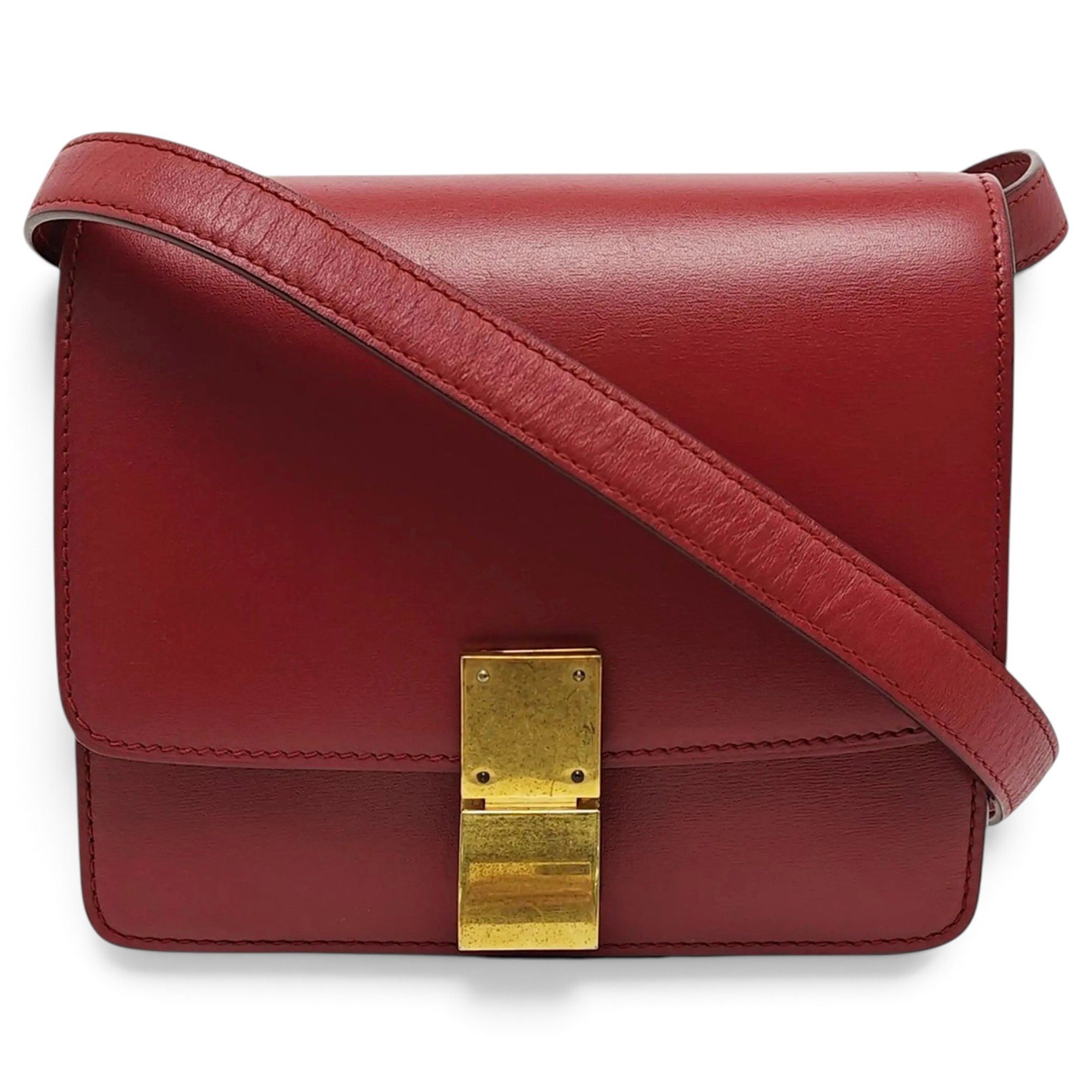Classic leather crossbody bag