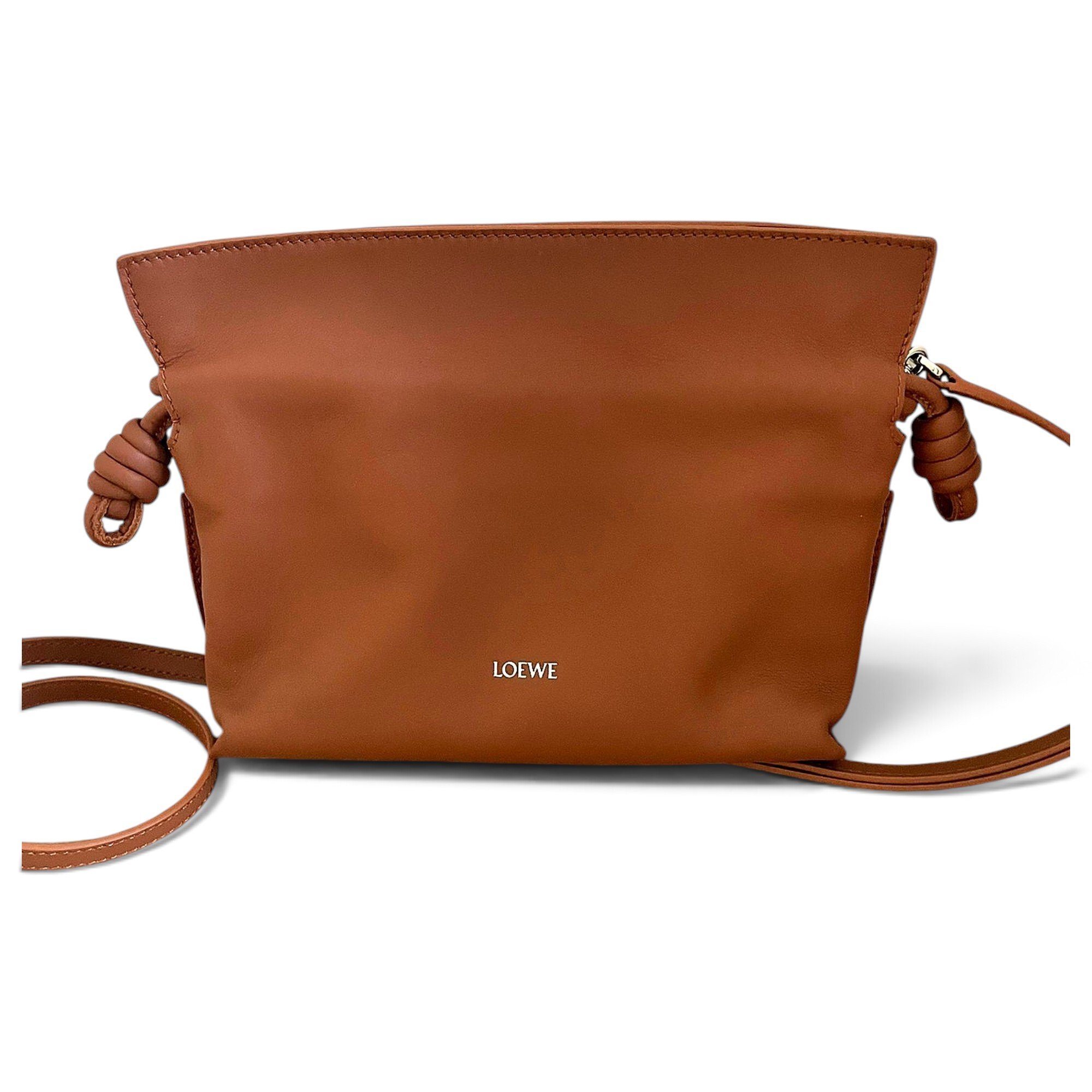 Leather clutch bag