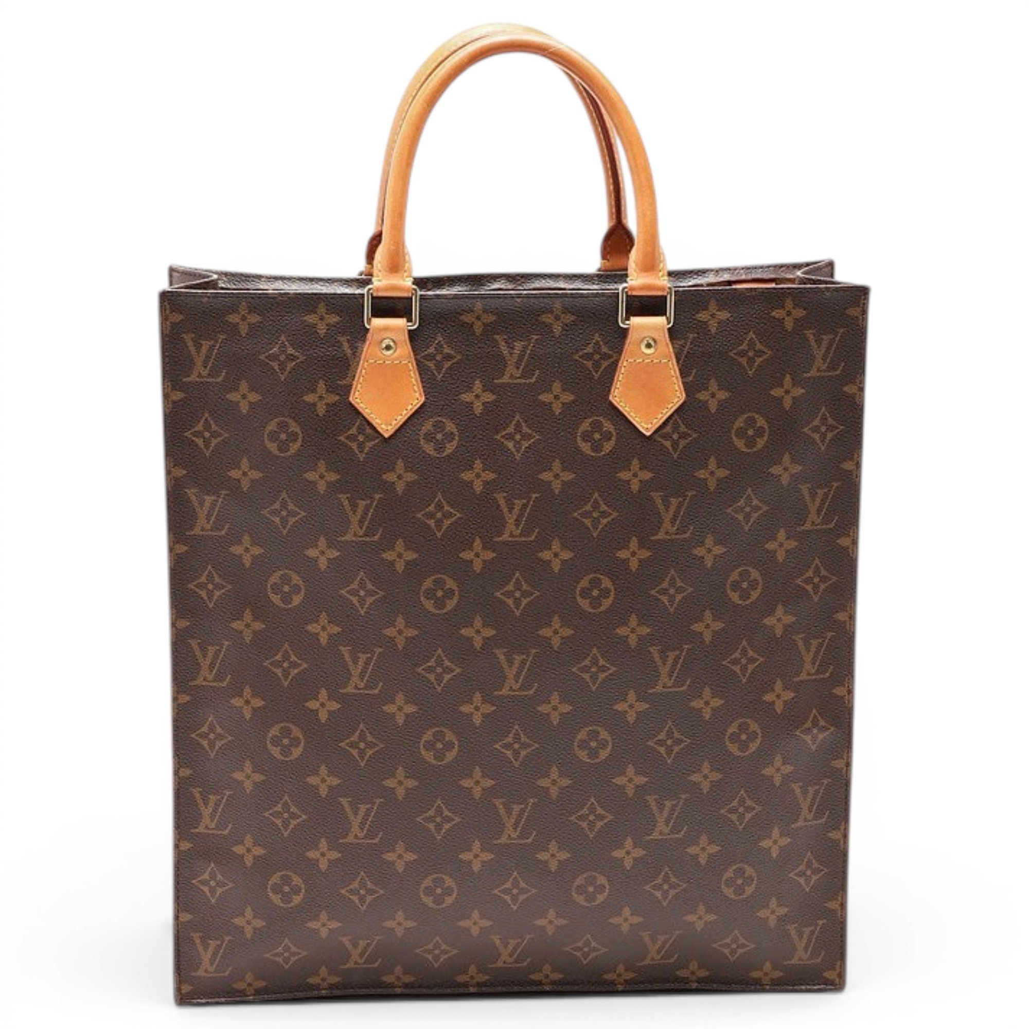 Plat leather tote