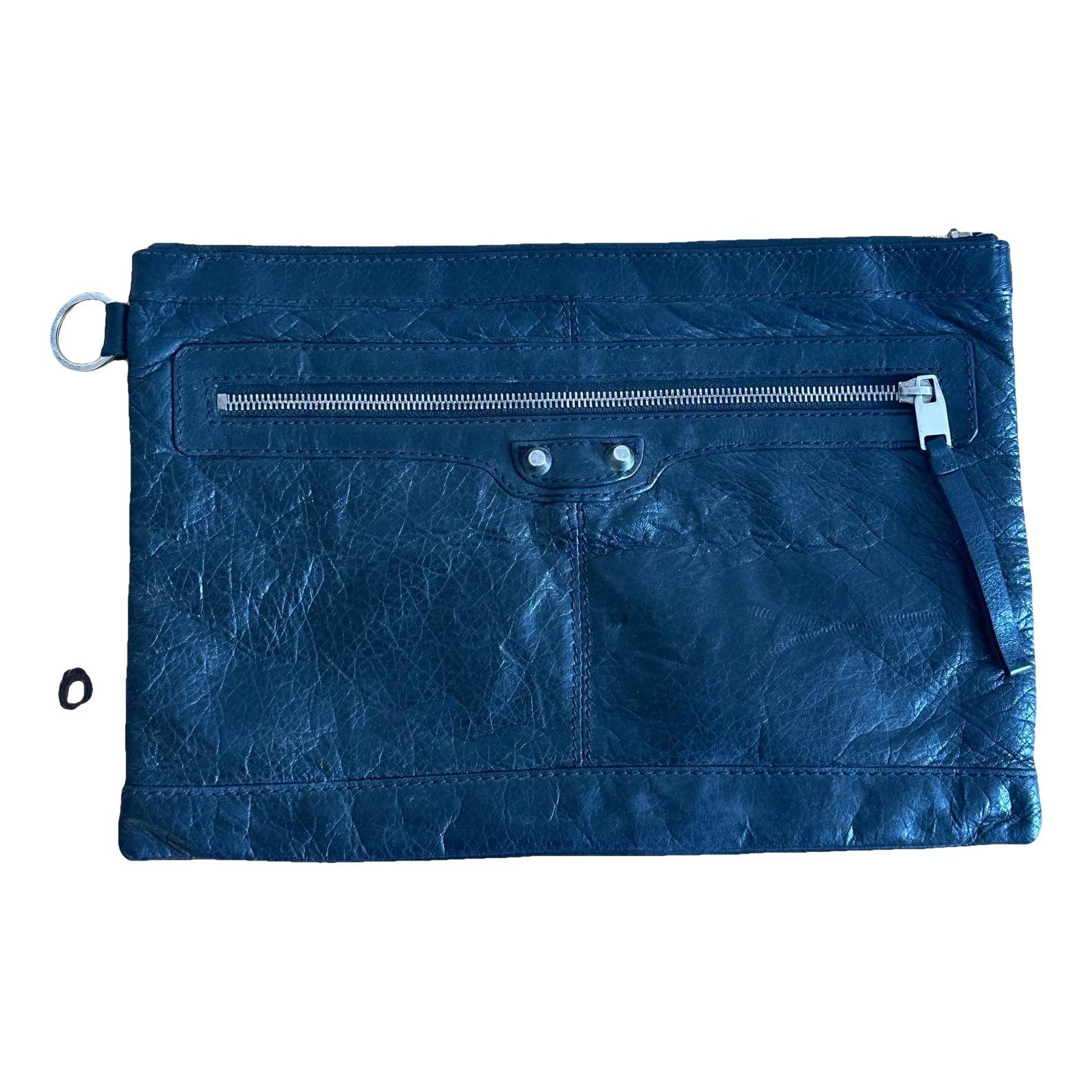 City Clip leather clutch bag