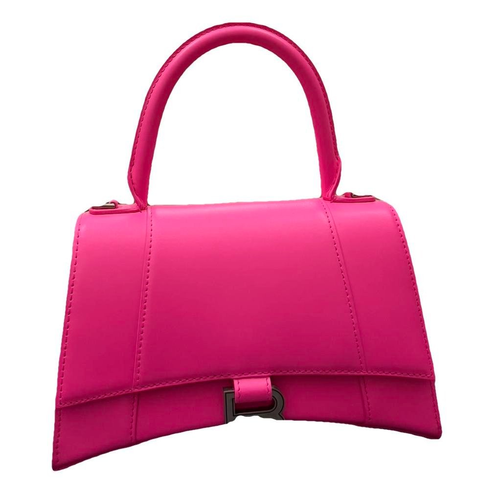 Hourglass leather crossbody bag
