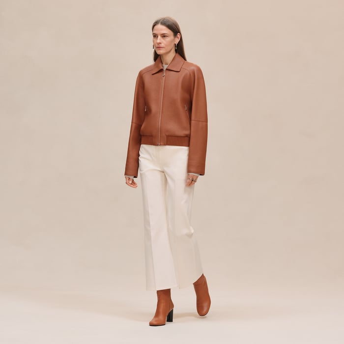 Marron Fauve Short Jacket