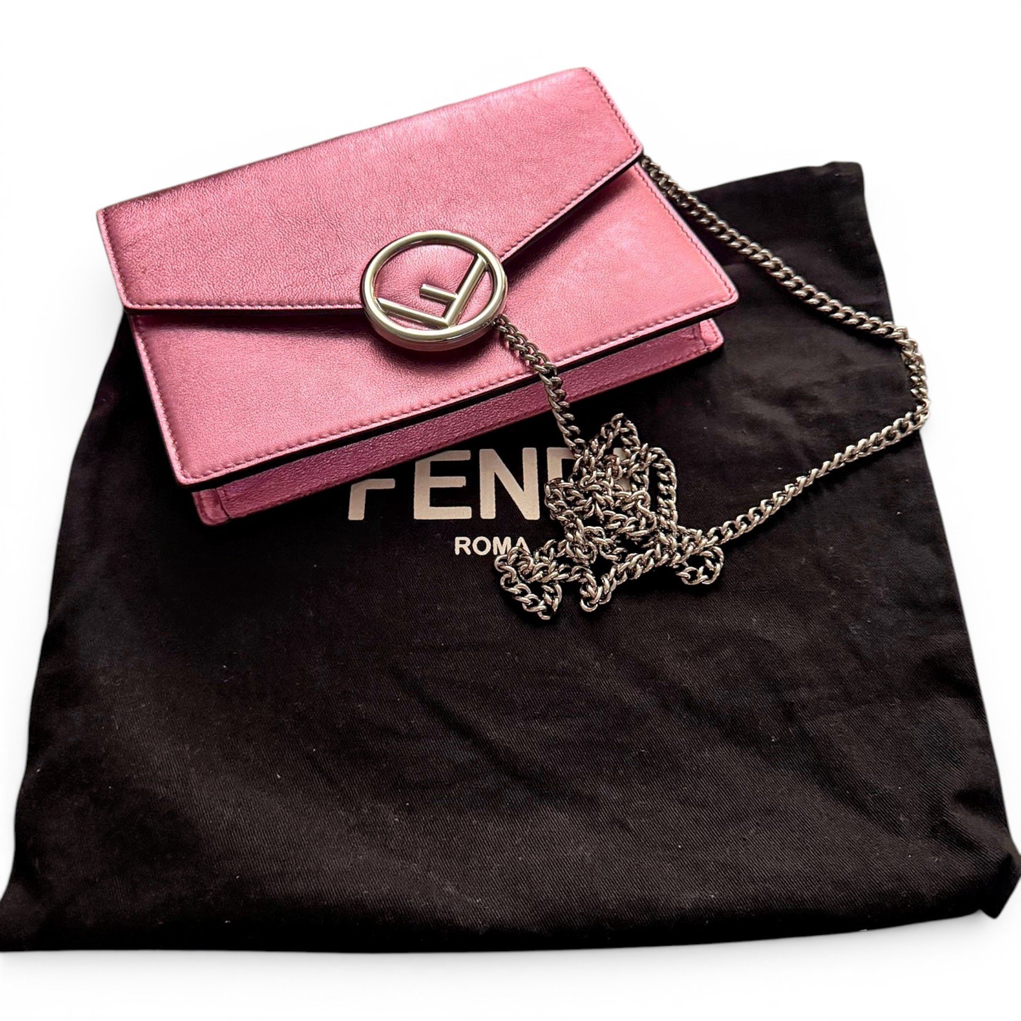 Leather clutch bag