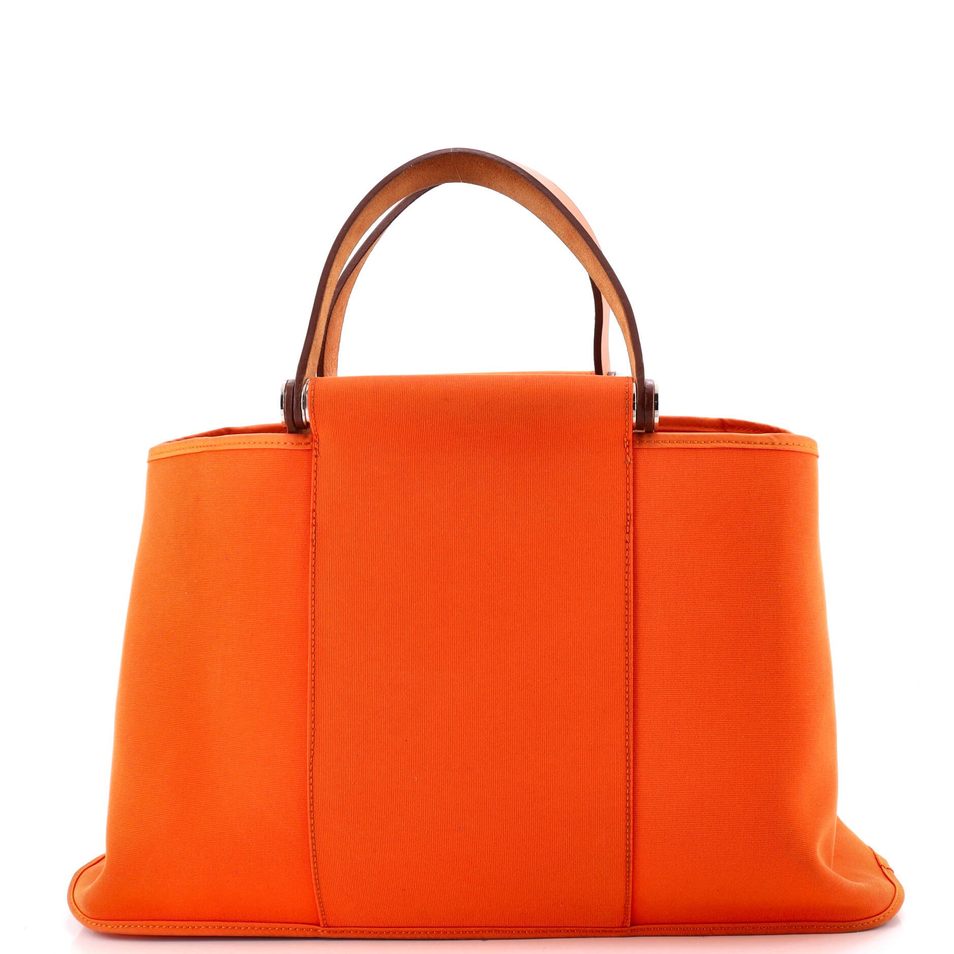 Hermes Cabag Elan Toile and Leather 39