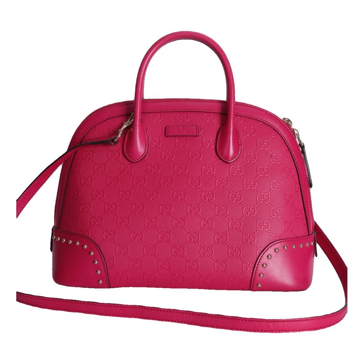 Dôme leather handbag