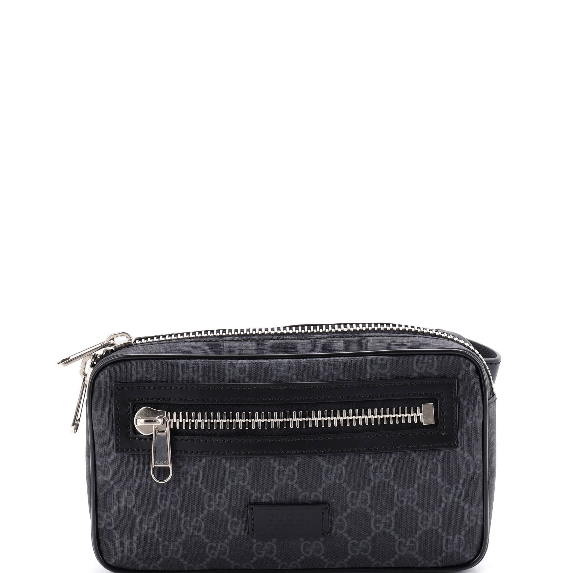 Soft Zip Belt Bag GG Coated Canvas Small