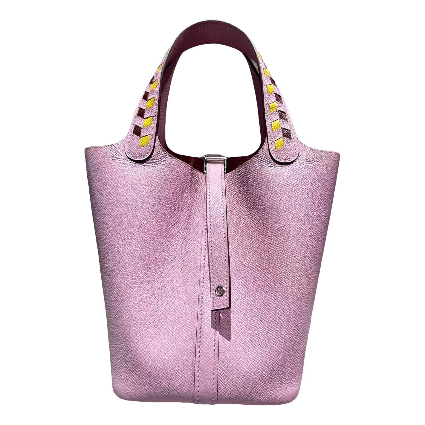 Picotin leather handbag