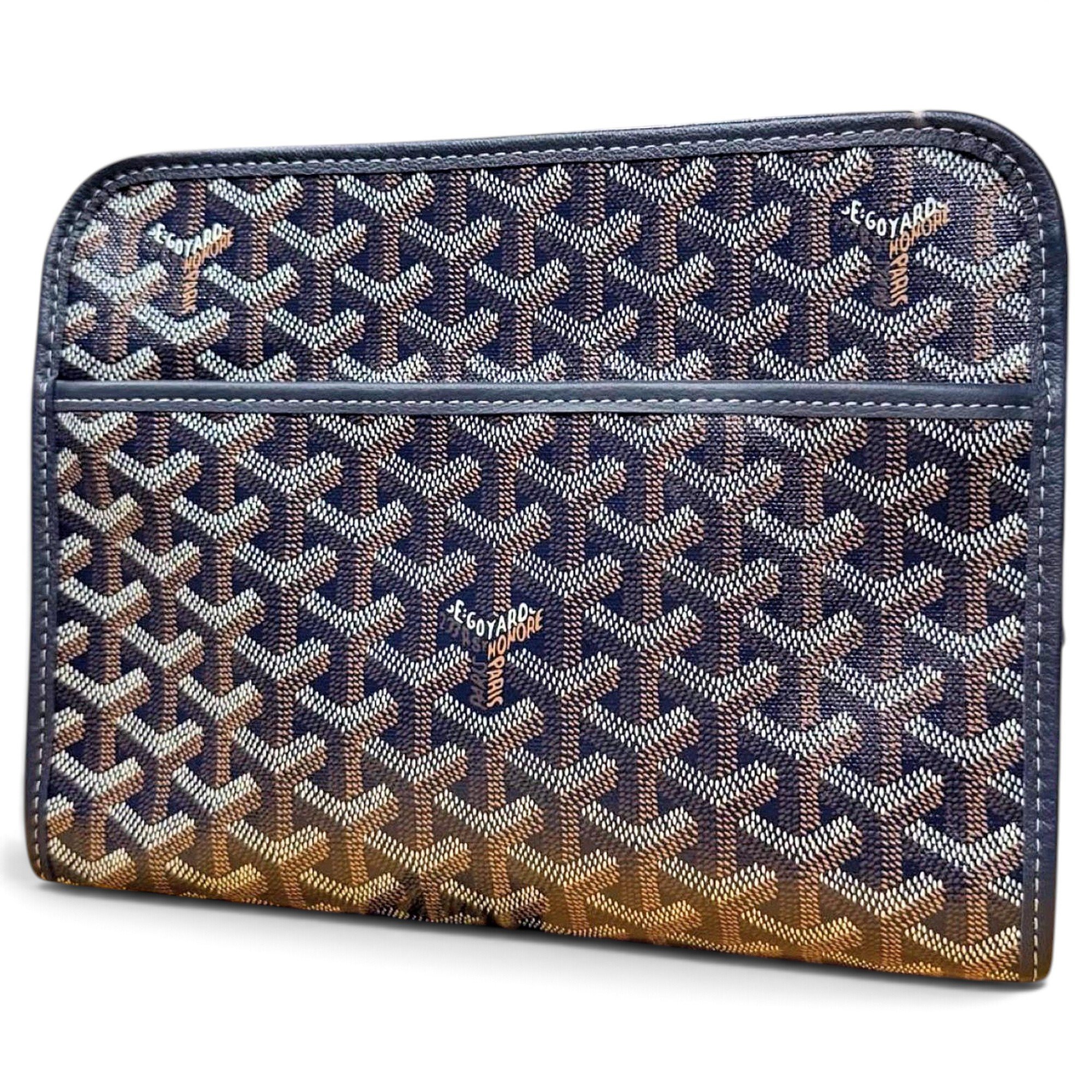 Jouvence leather clutch bag