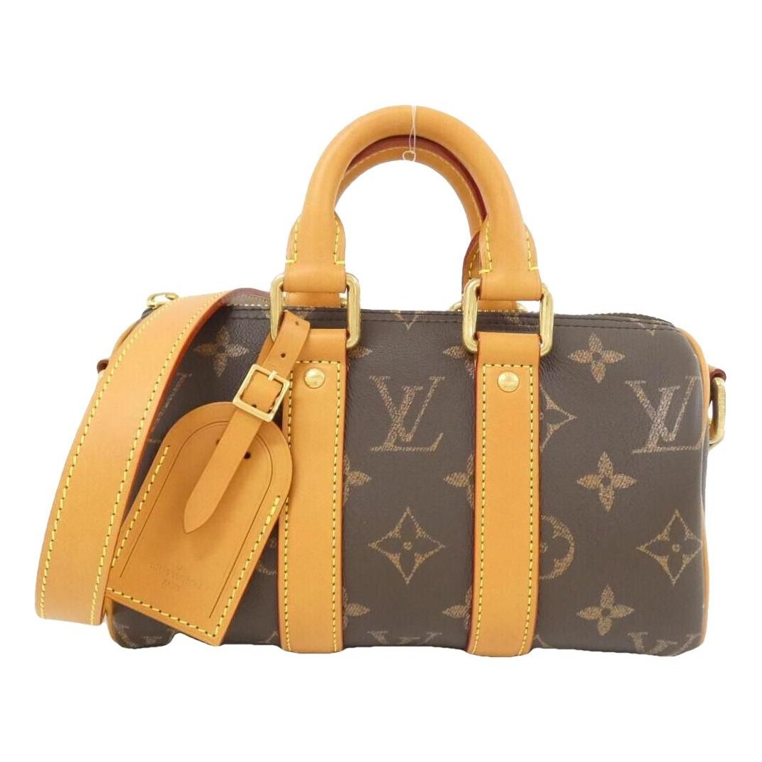 Keepall leather travel bag