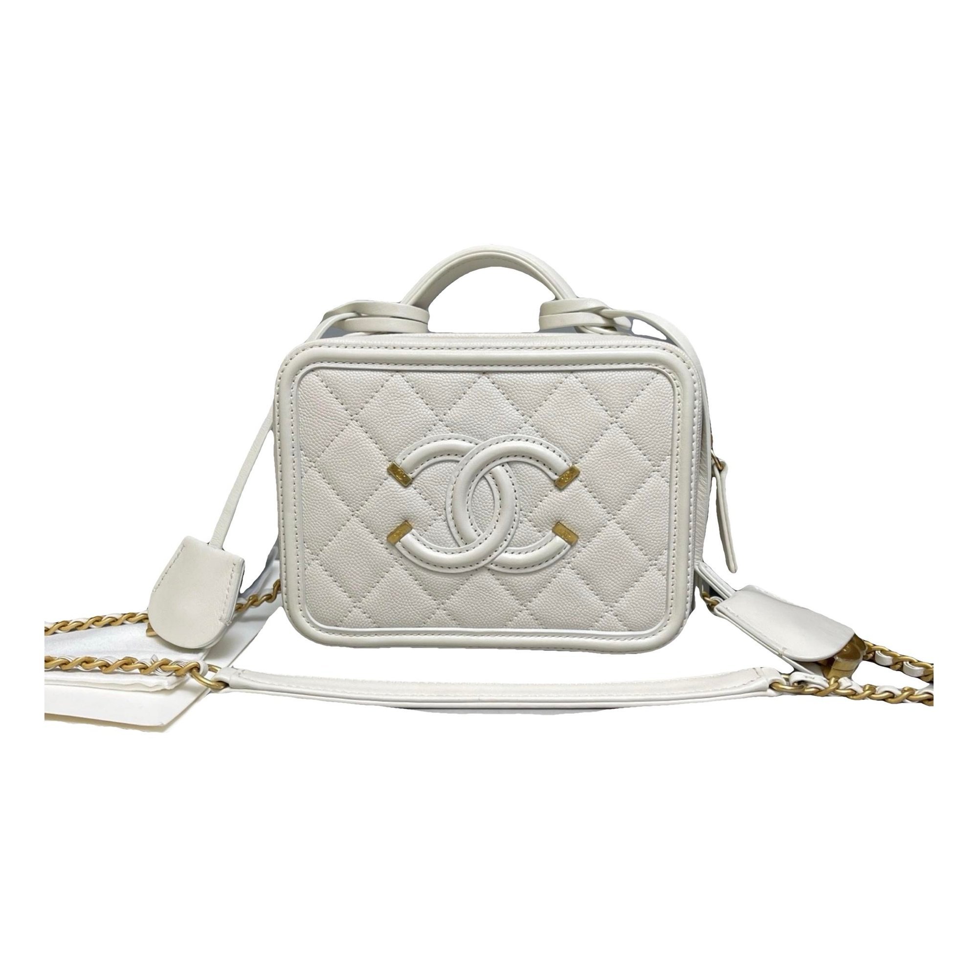 Vanity leather handbag
