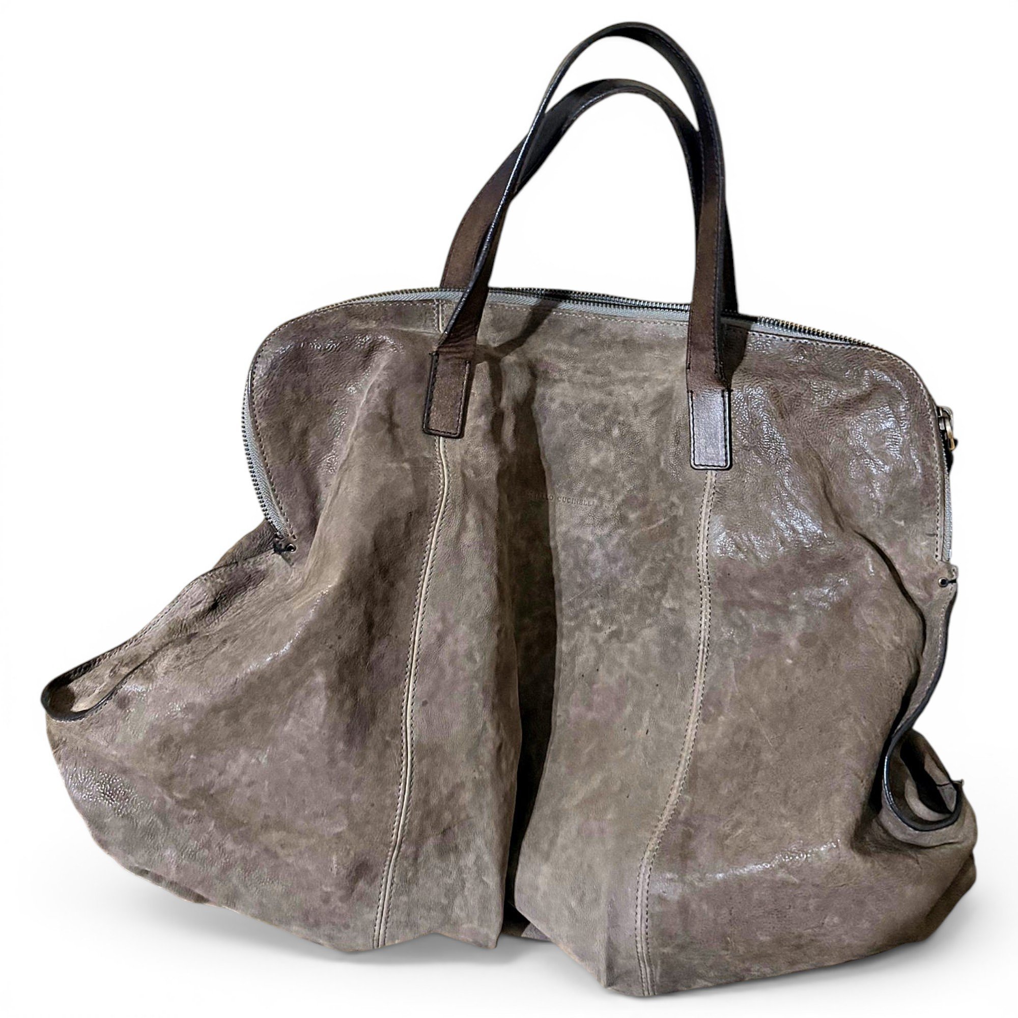 Leather tote