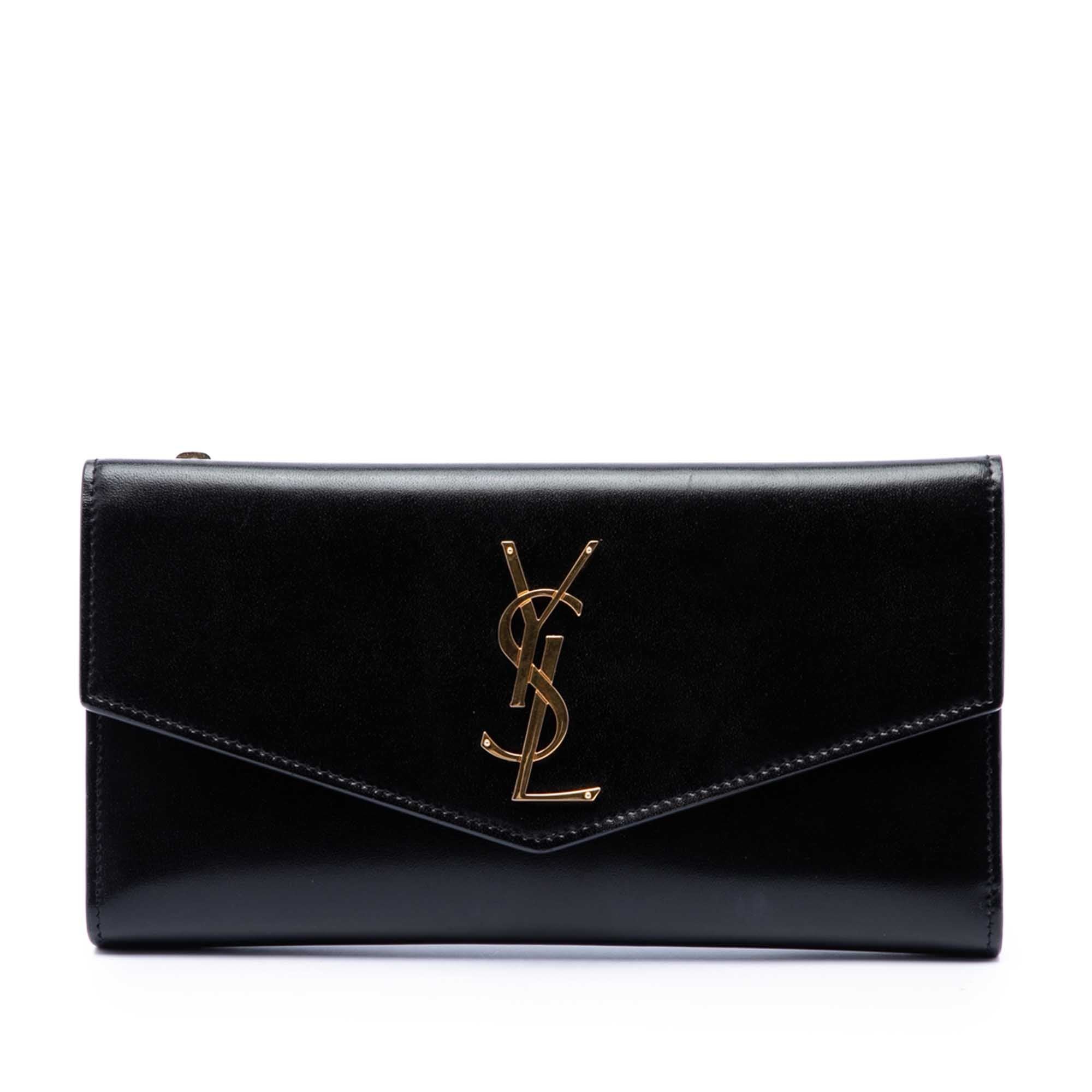 Uptown leather clutch bag
