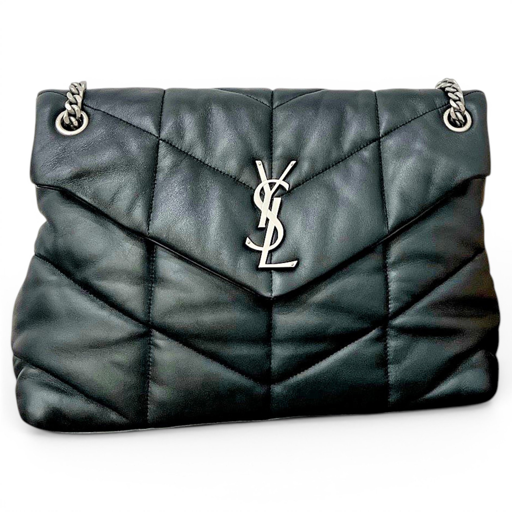 Loulou Puffer leather crossbody bag
