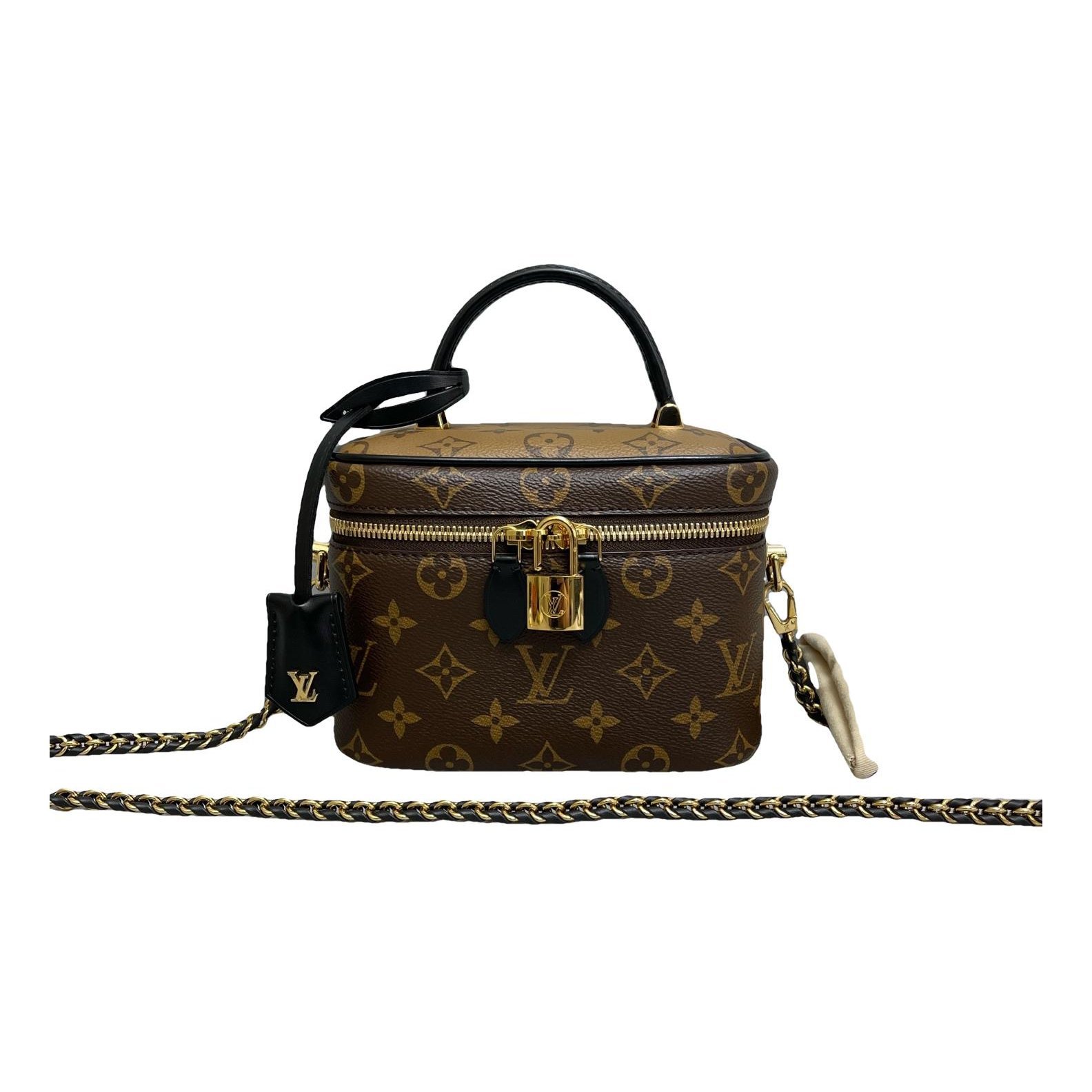 Vanity leather handbag