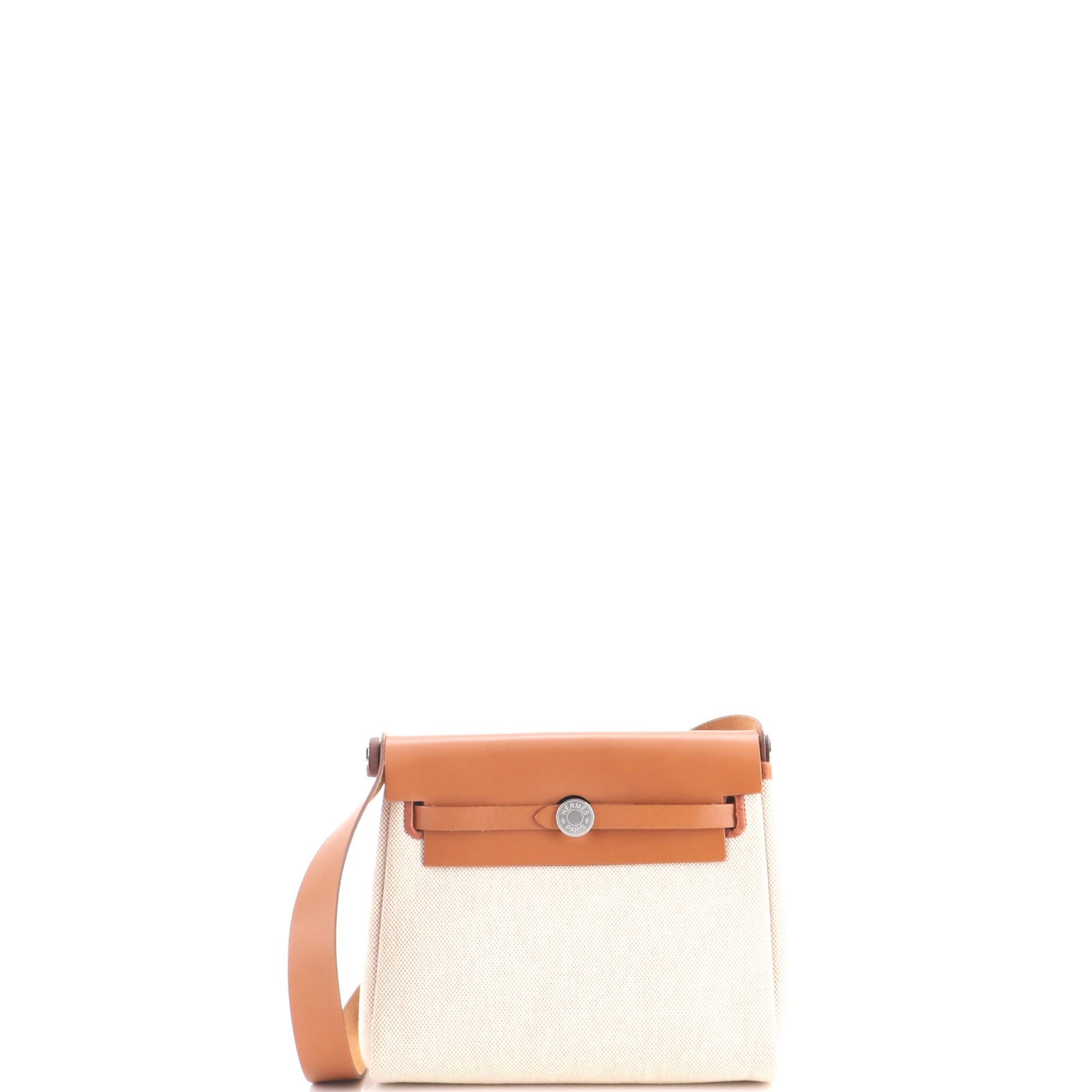Herbag Zip Toile and Leather 20