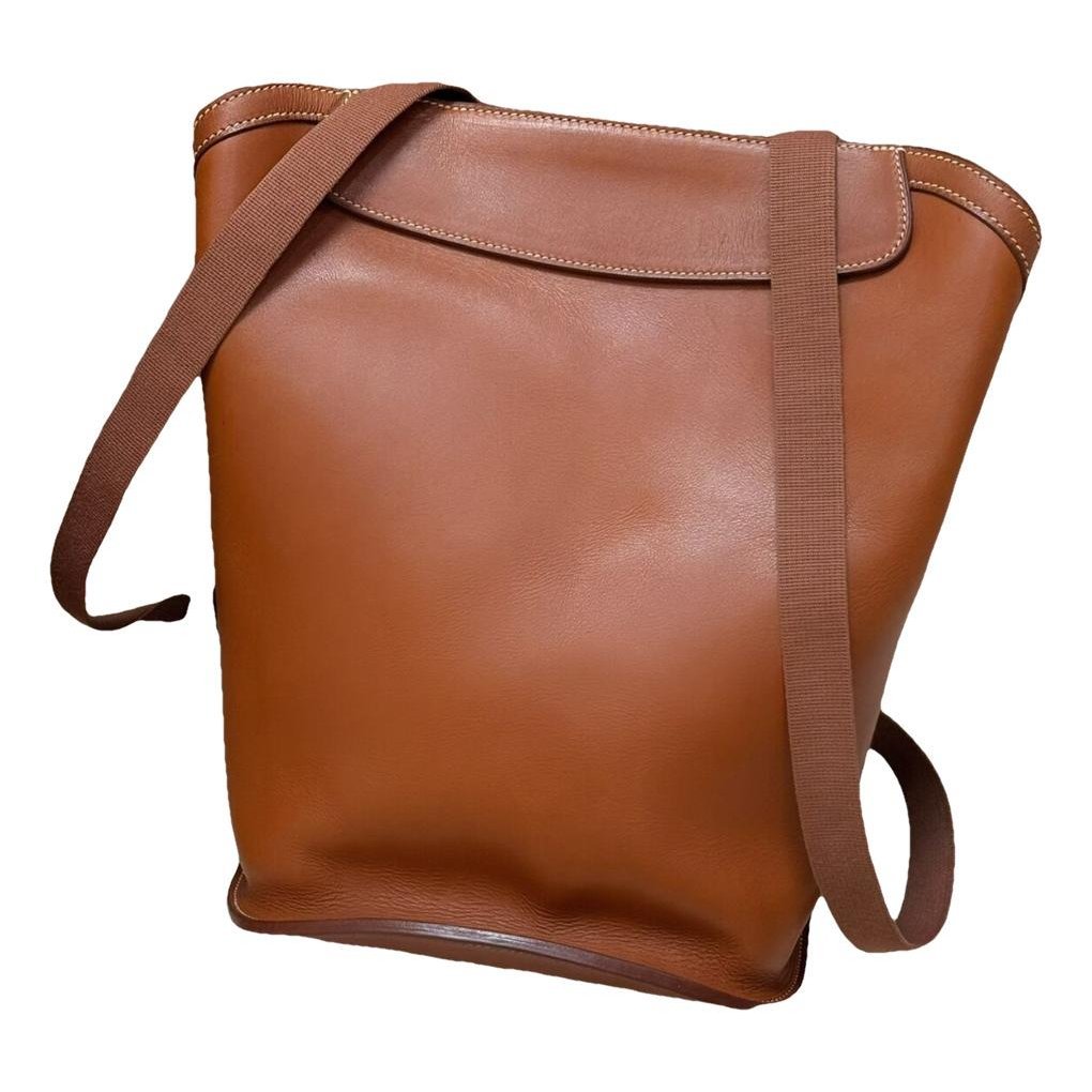 Leather backpack