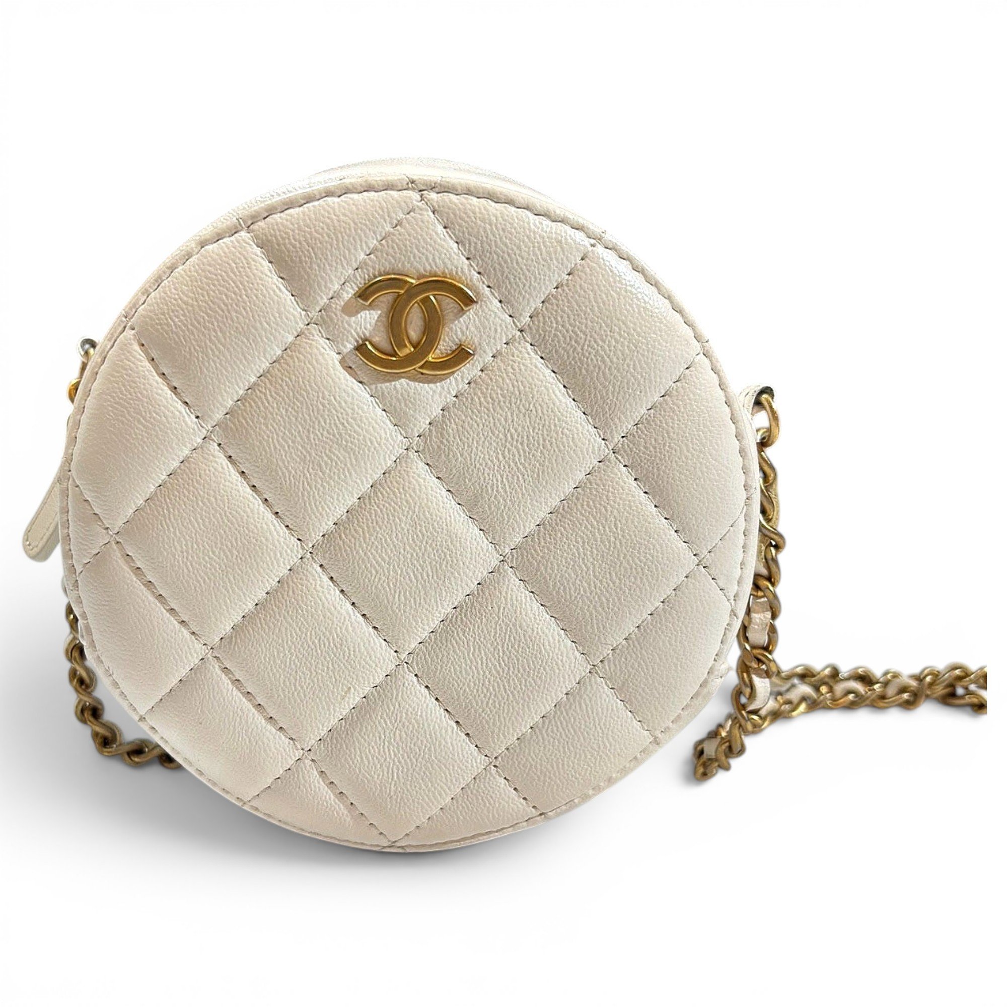 Vanity leather handbag