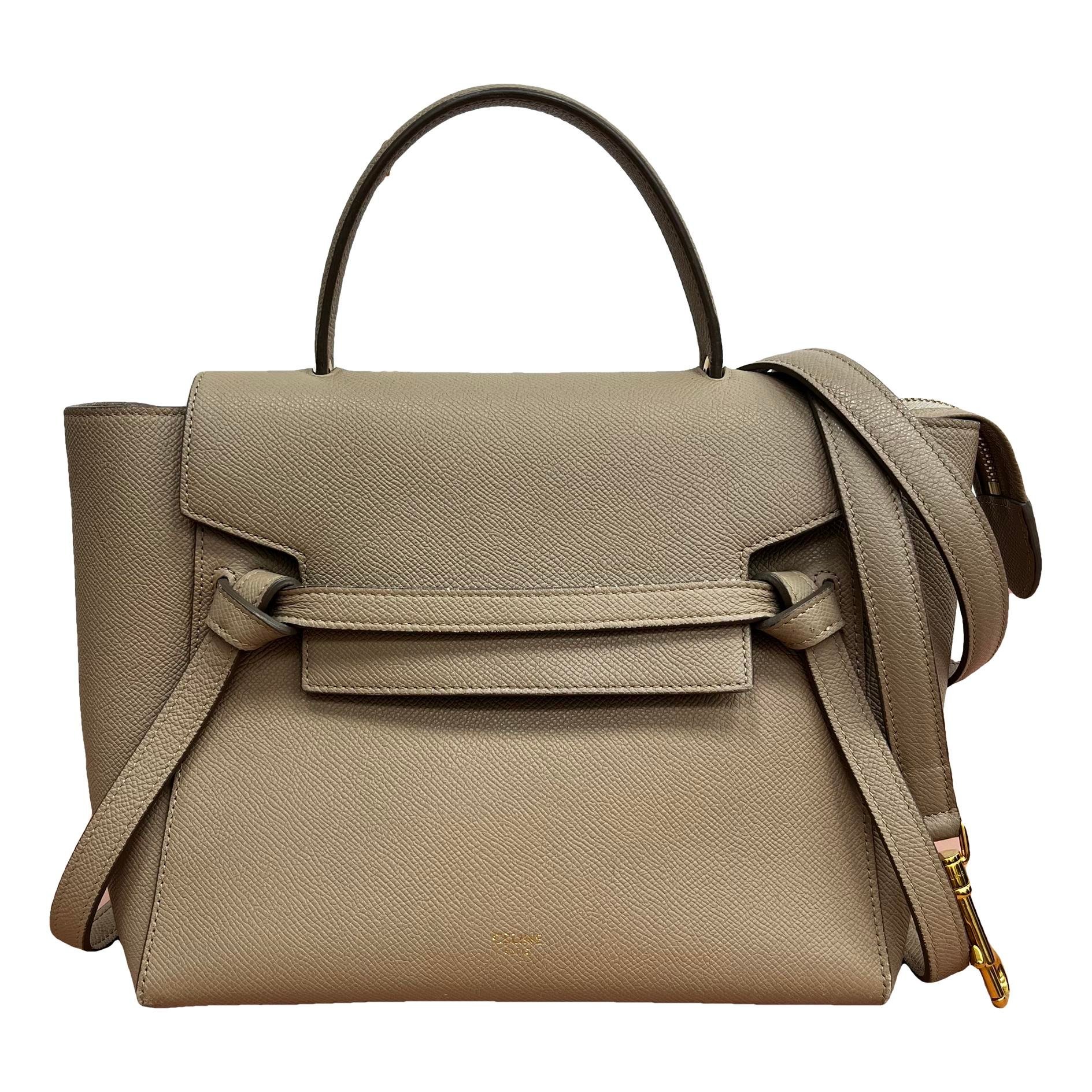 Belt leather handbag