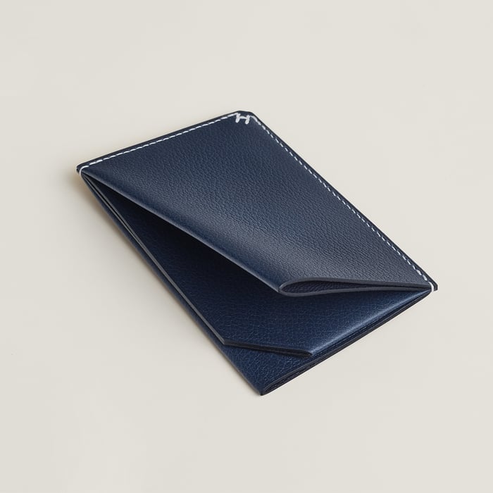 Bleu Abysse H Sellier Card Holder