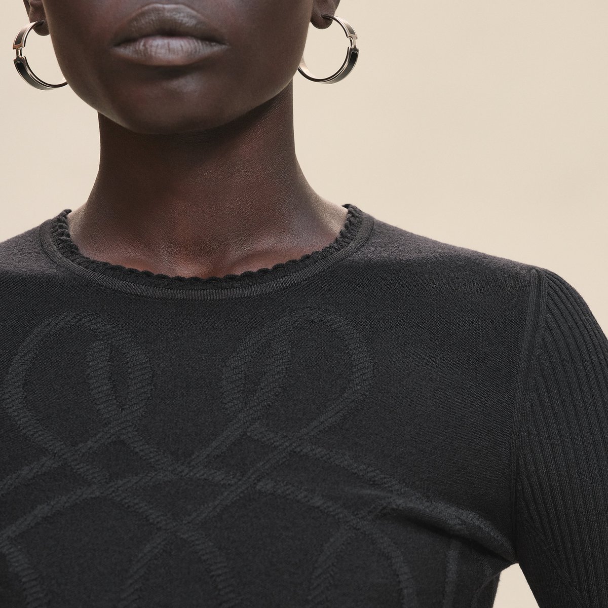 Noir "Palefroi Remix" Light Long-sleeve Sweater