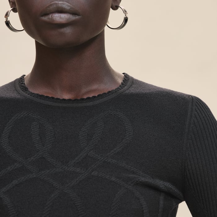 Noir "Palefroi Remix" Light Long-sleeve Sweater