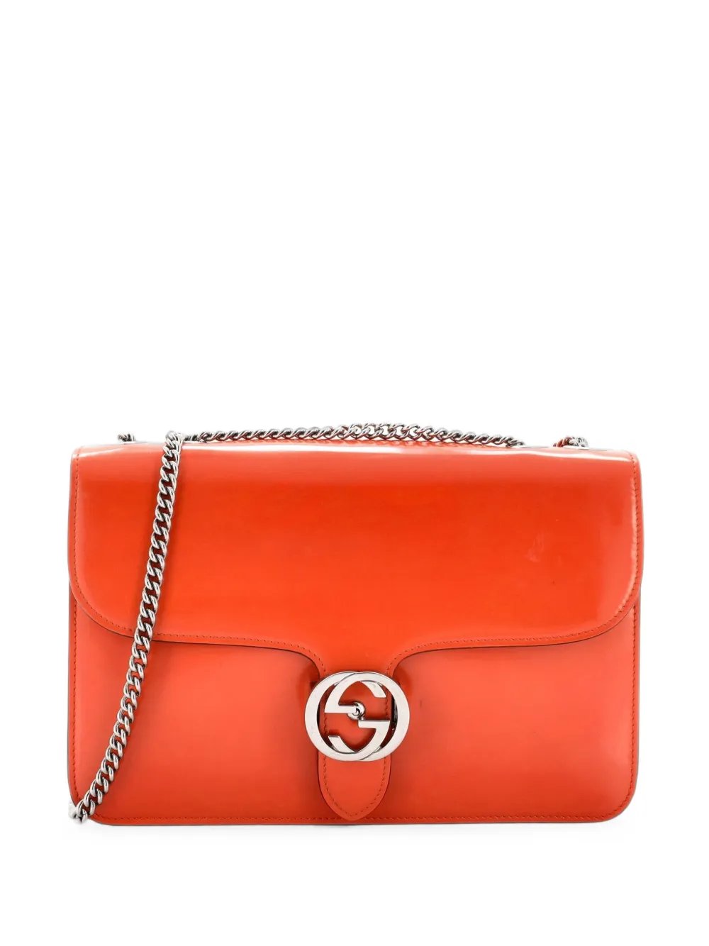 Interlocking Patent Medium shoulder bag