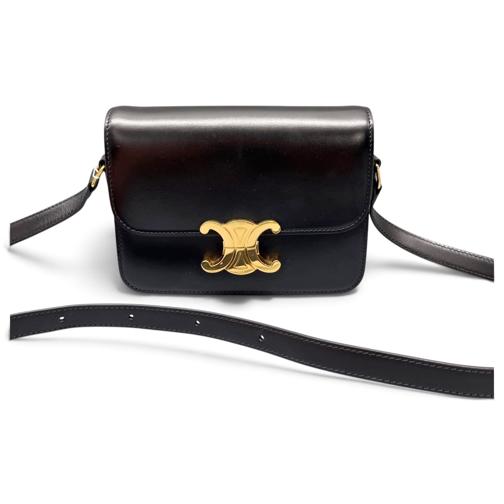 Triomphe leather handbag