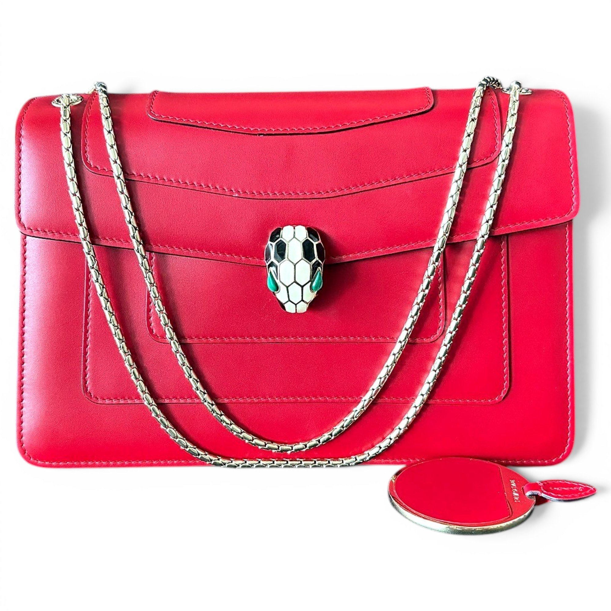 Bvlgari Serpenti leather handbag