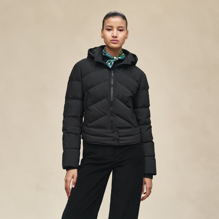 Noir Short Puffer Coat