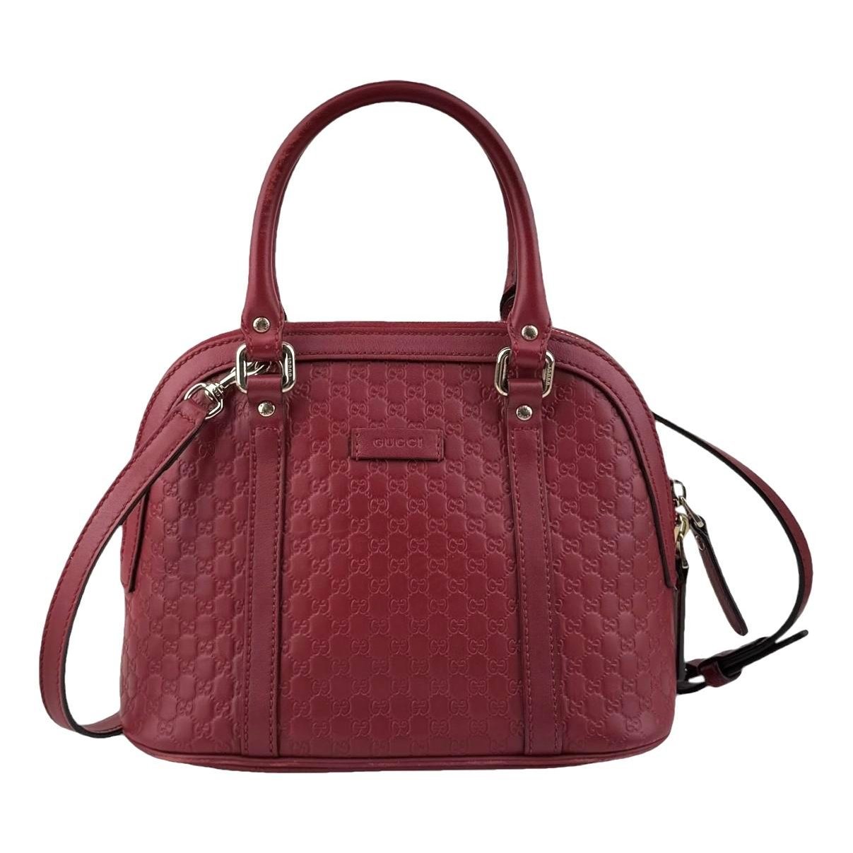 Dôme leather crossbody bag