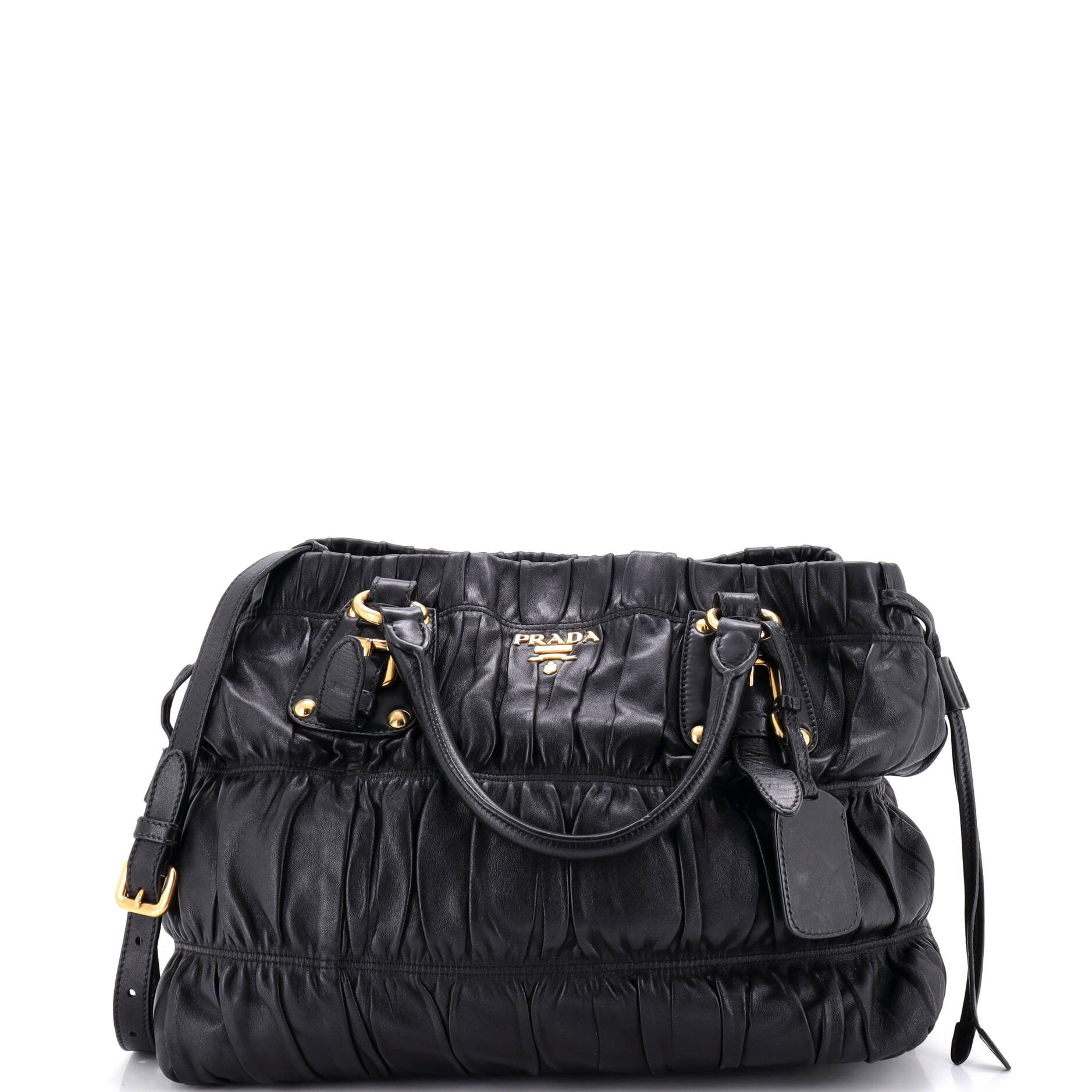 Gaufre Convertible Tote Nappa Leather Large