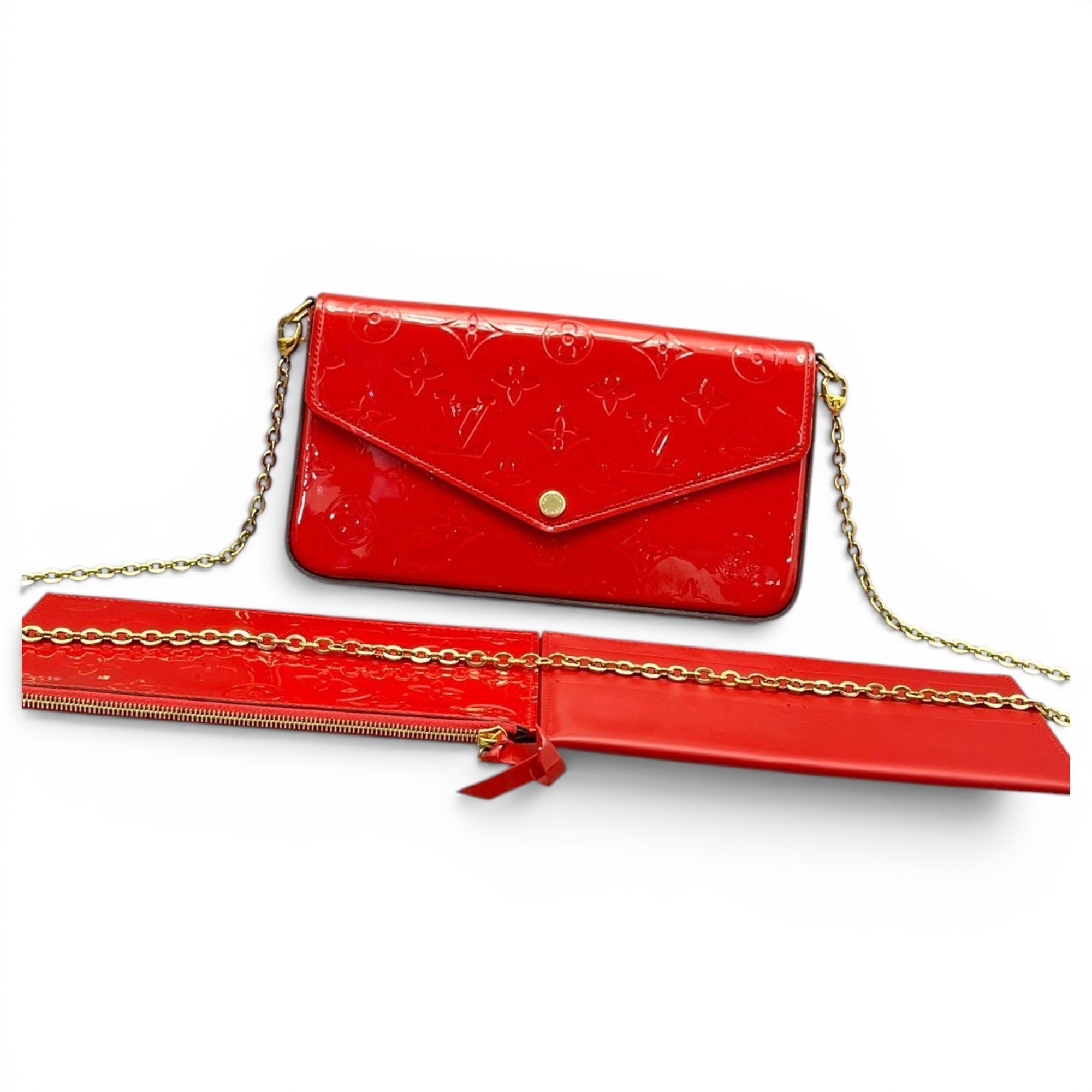 Félicie patent leather handbag