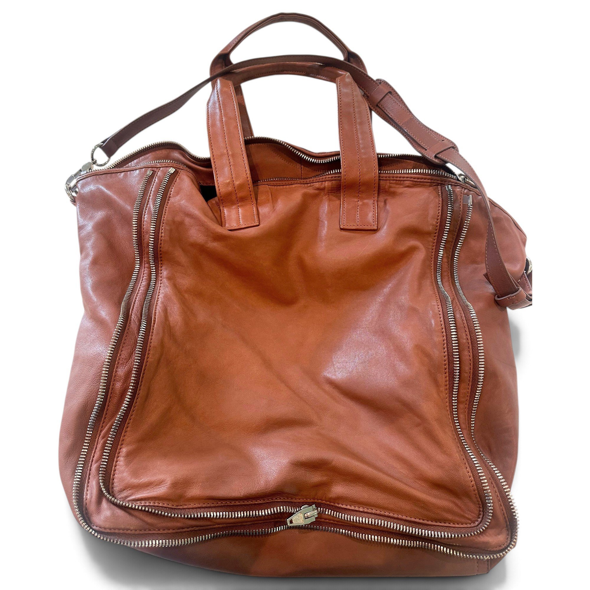 Leather tote