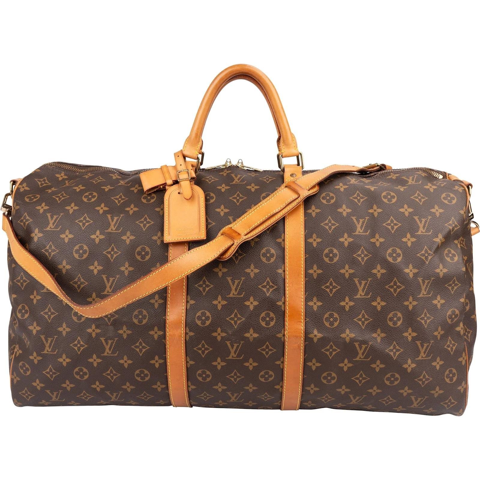 Keepall leather travel bag