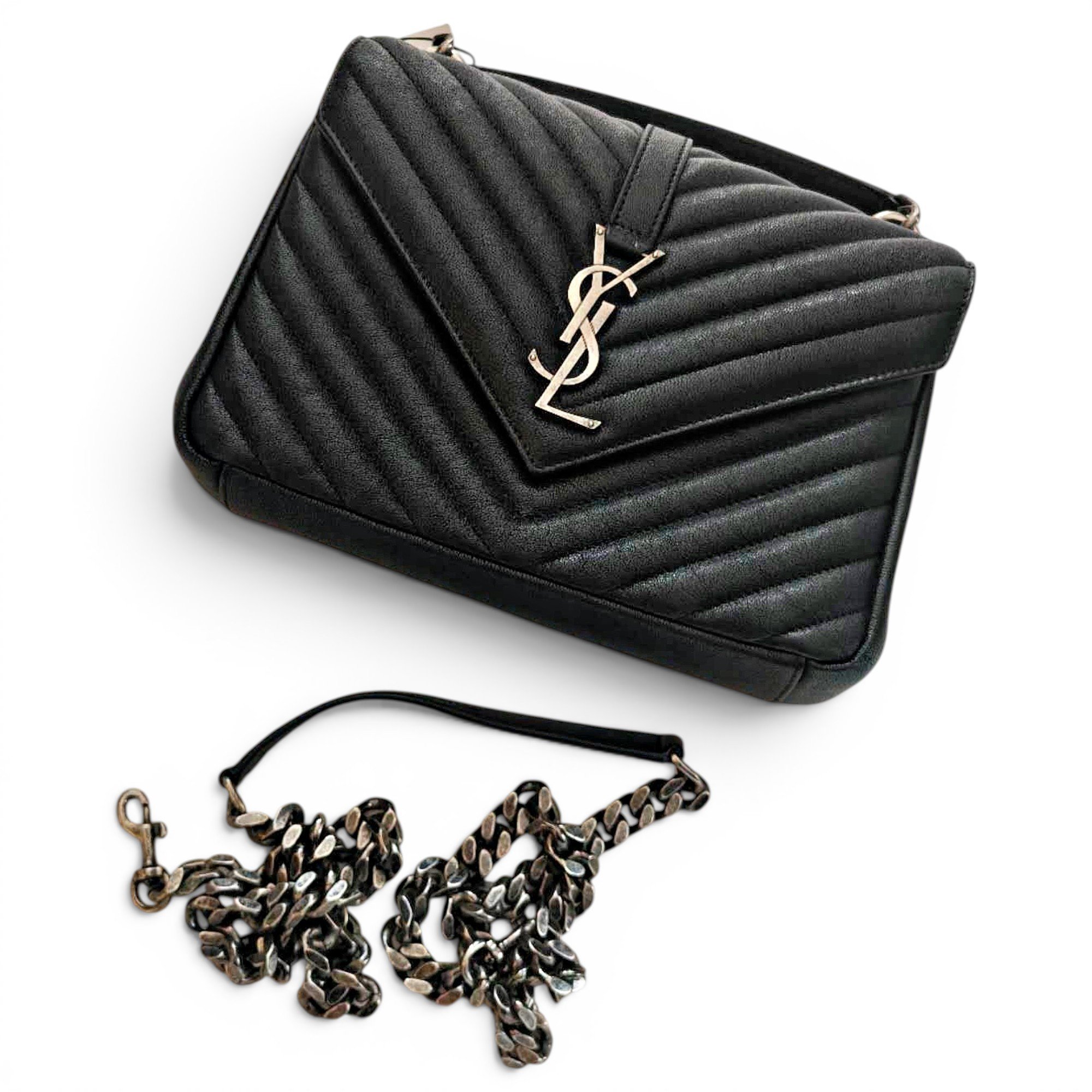 Collége monogramme leather handbag