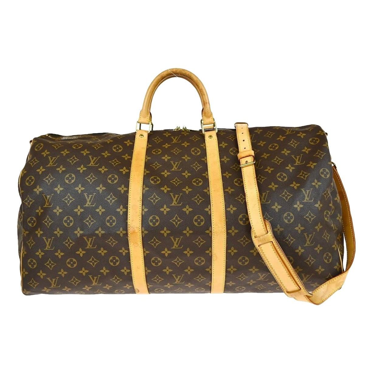 Louis Vuitton Keepall cloth travel bag